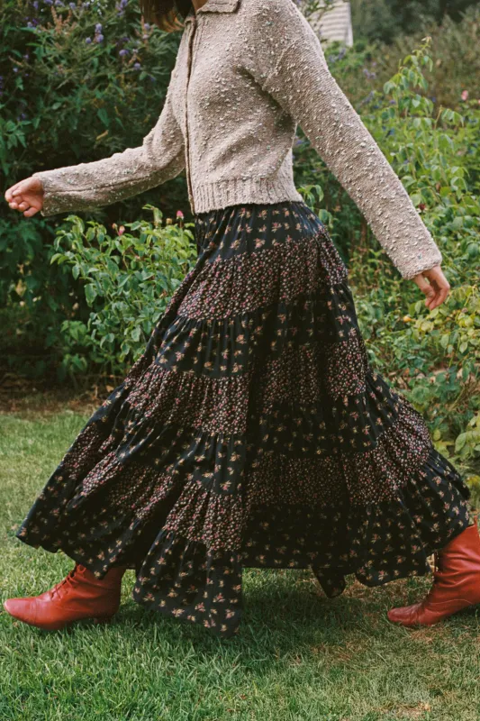 The Lorene Skirt | Falling Roses sold by Christy Dawn