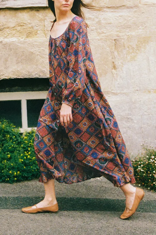 The Hiromi Dress | Ruby Patchwork sold by Christy Dawn