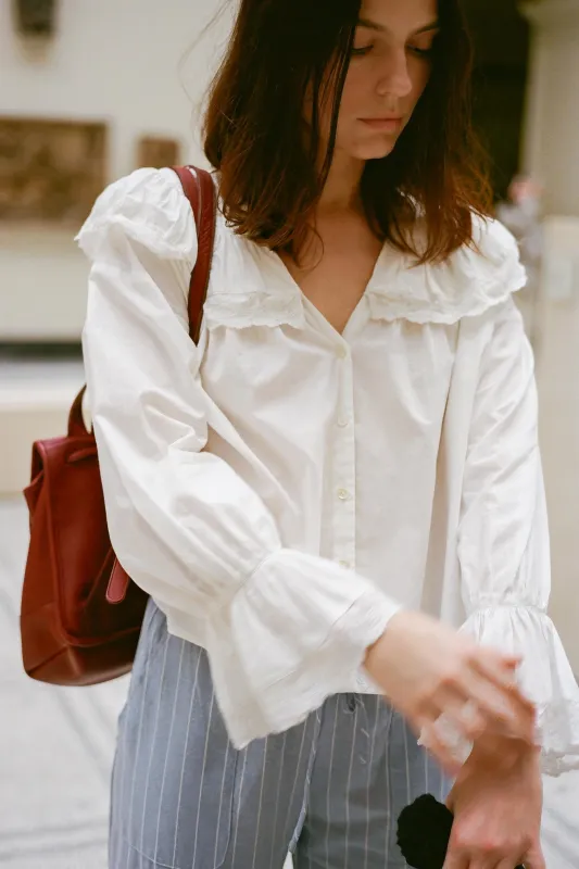 The Judy Blouse | Alabaster sold by Christy Dawn