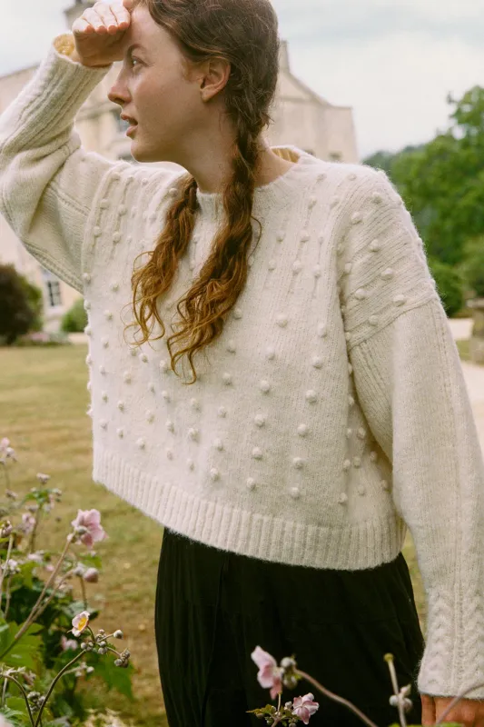 The Jane Sweater | Buttermilk sold by Christy Dawn