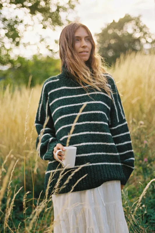 The Ingrid Sweater | Basil sold by Christy Dawn