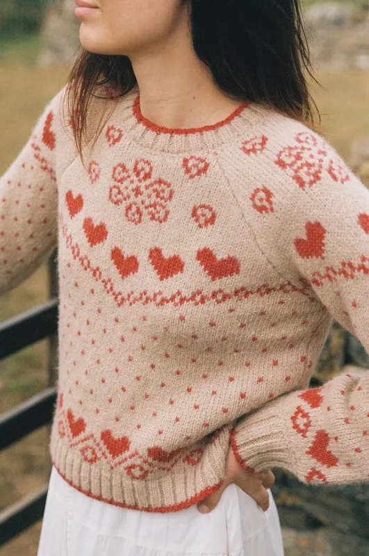 The Francesca Sweater | Crimson Heart sold by Christy Dawn