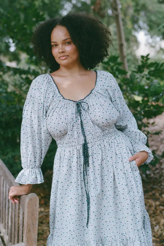 The Raquel Dress Extended | Chrysanthemum Vine sold by Christy Dawn