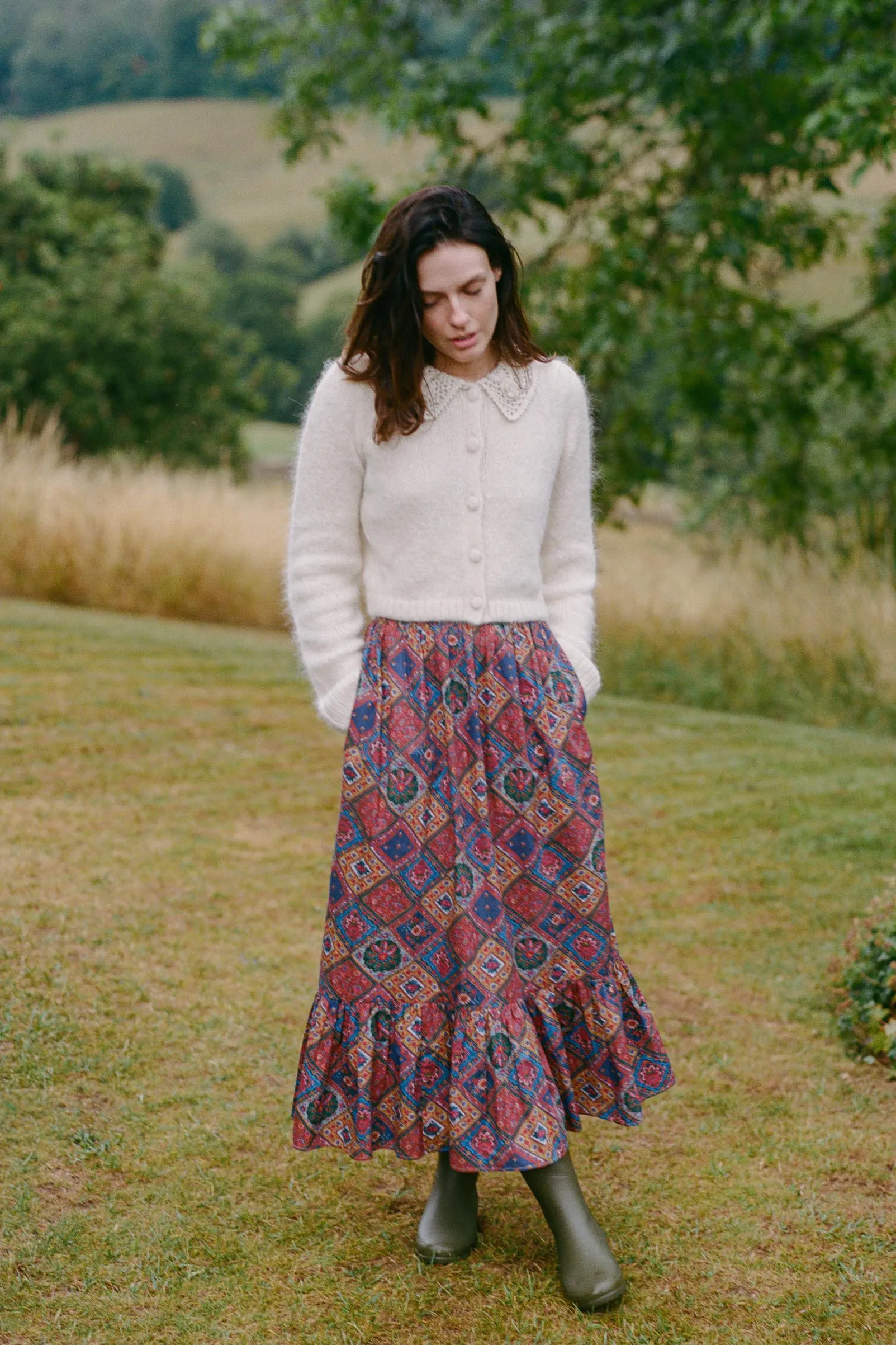 The Mariana Skirt | Ruby Patchwork sold by Christy Dawn product image thumbnail 4