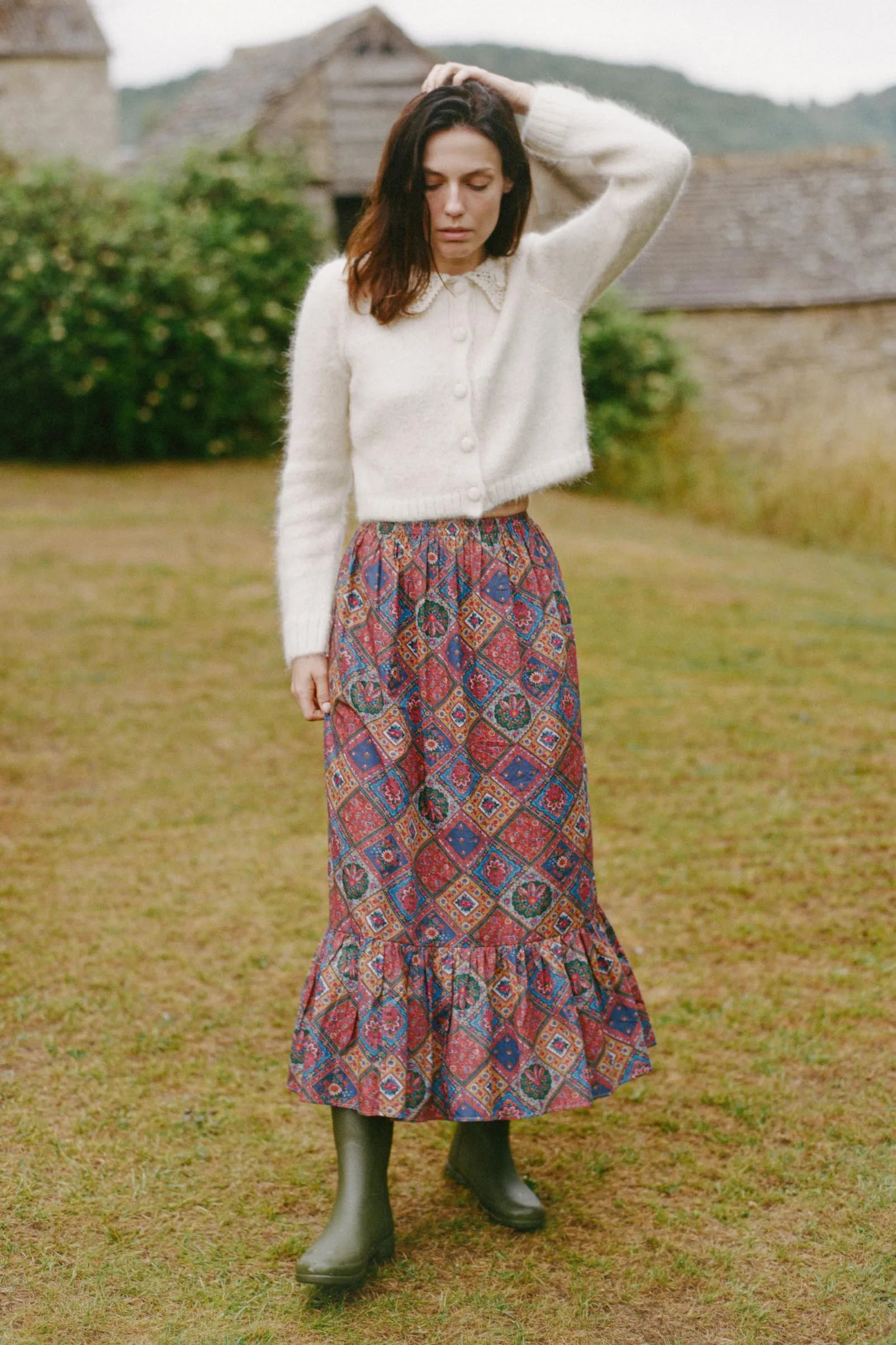The Mariana Skirt | Ruby Patchwork sold by Christy Dawn product image thumbnail 3