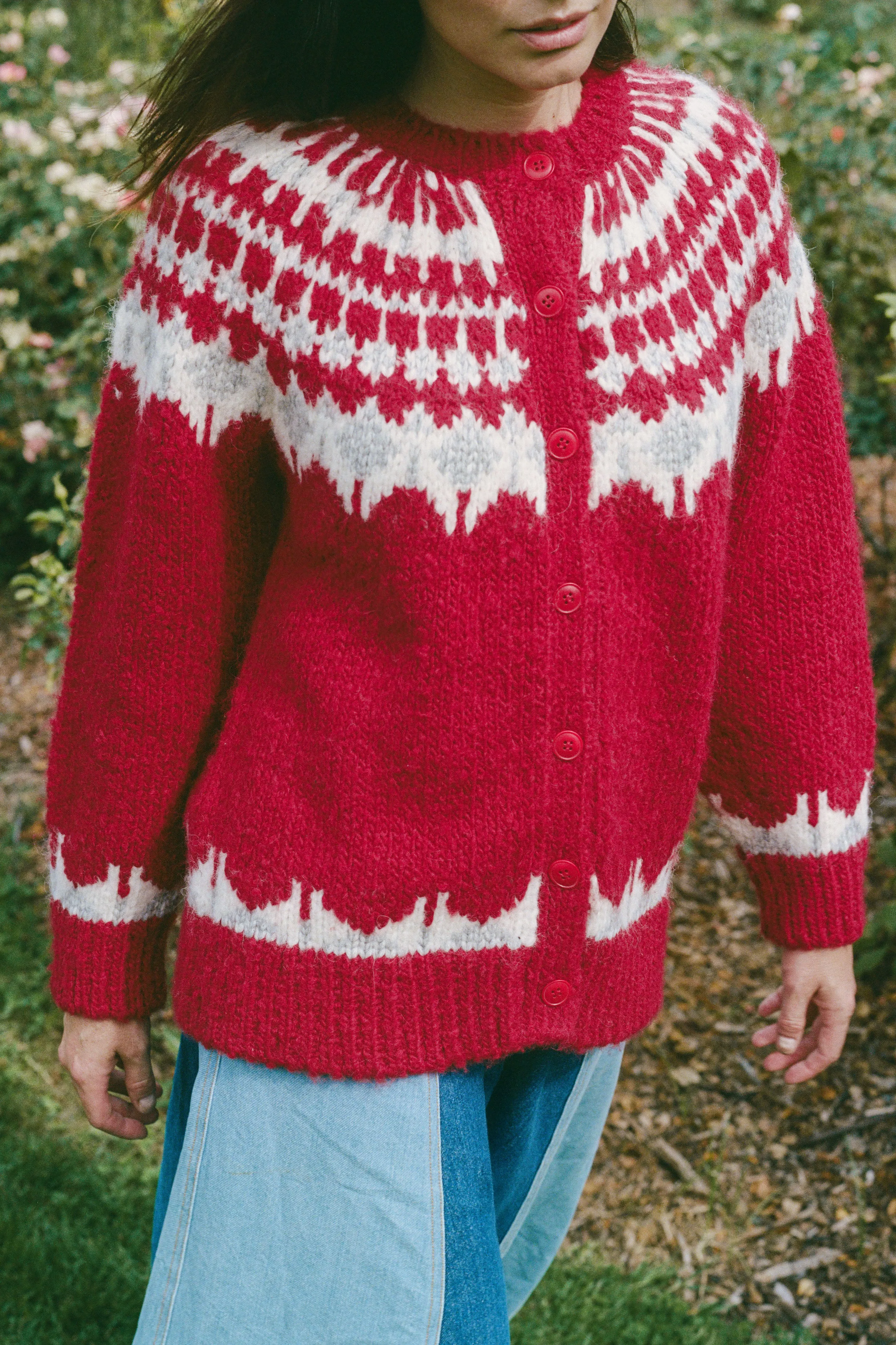 The Thora Cardigan | Beetroot sold by Christy Dawn product image thumbnail 5