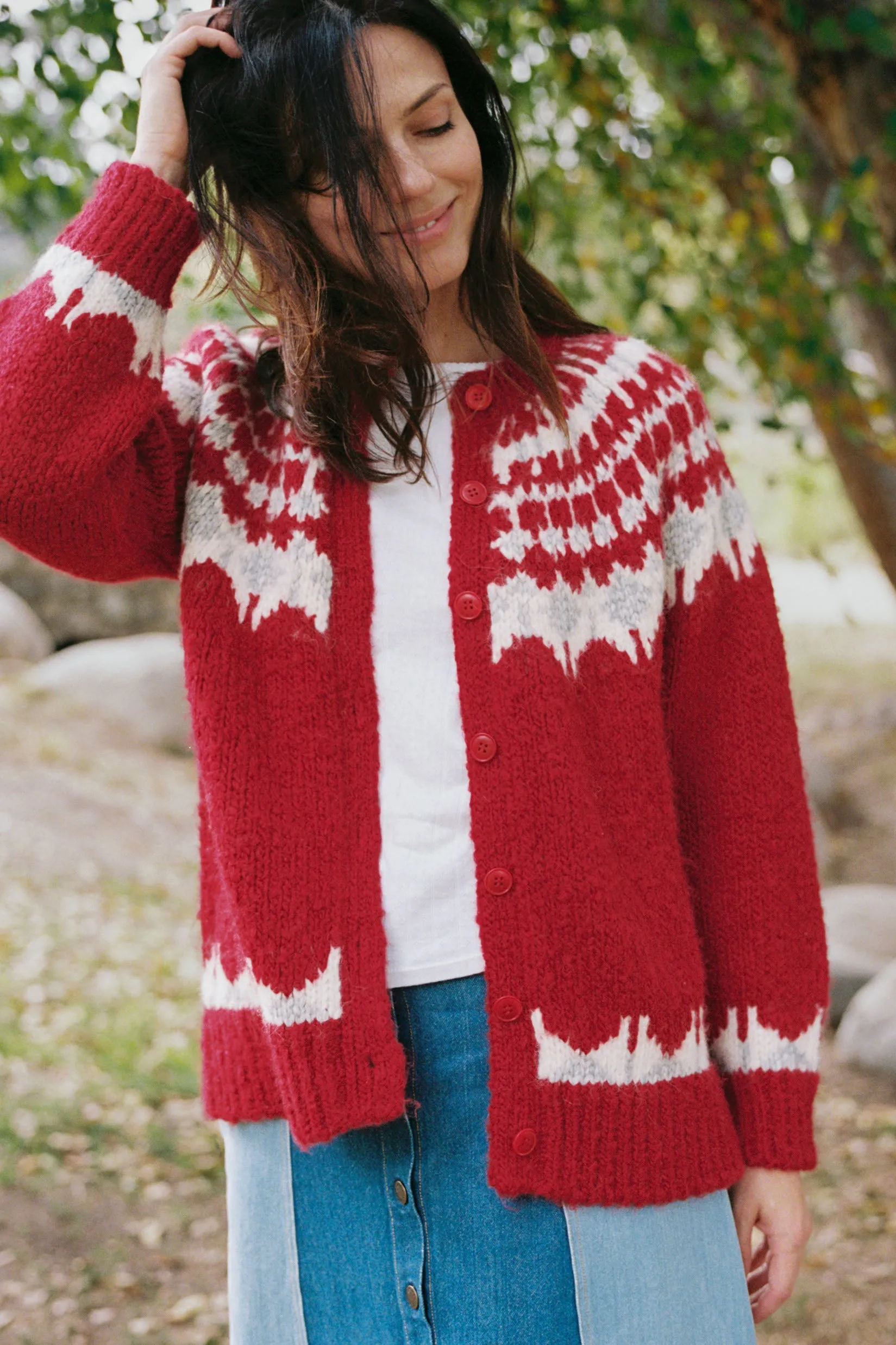 The Thora Cardigan | Beetroot sold by Christy Dawn product image thumbnail 2