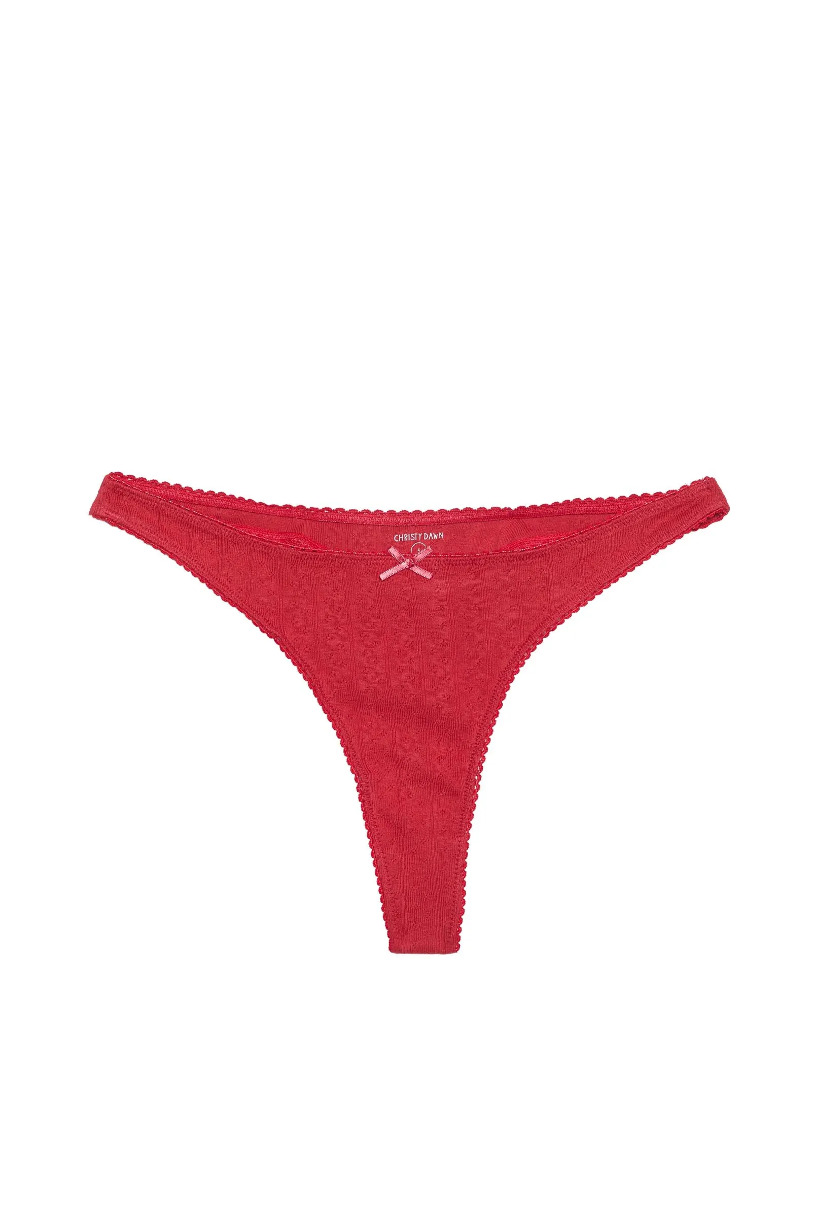 The Molly Thong | Crimson sold by Christy Dawn product image thumbnail 4