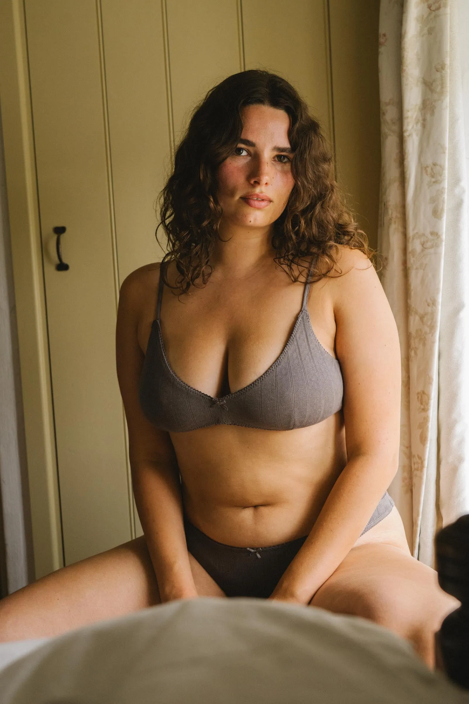 The Max Bralette | Charcoal sold by Christy Dawn