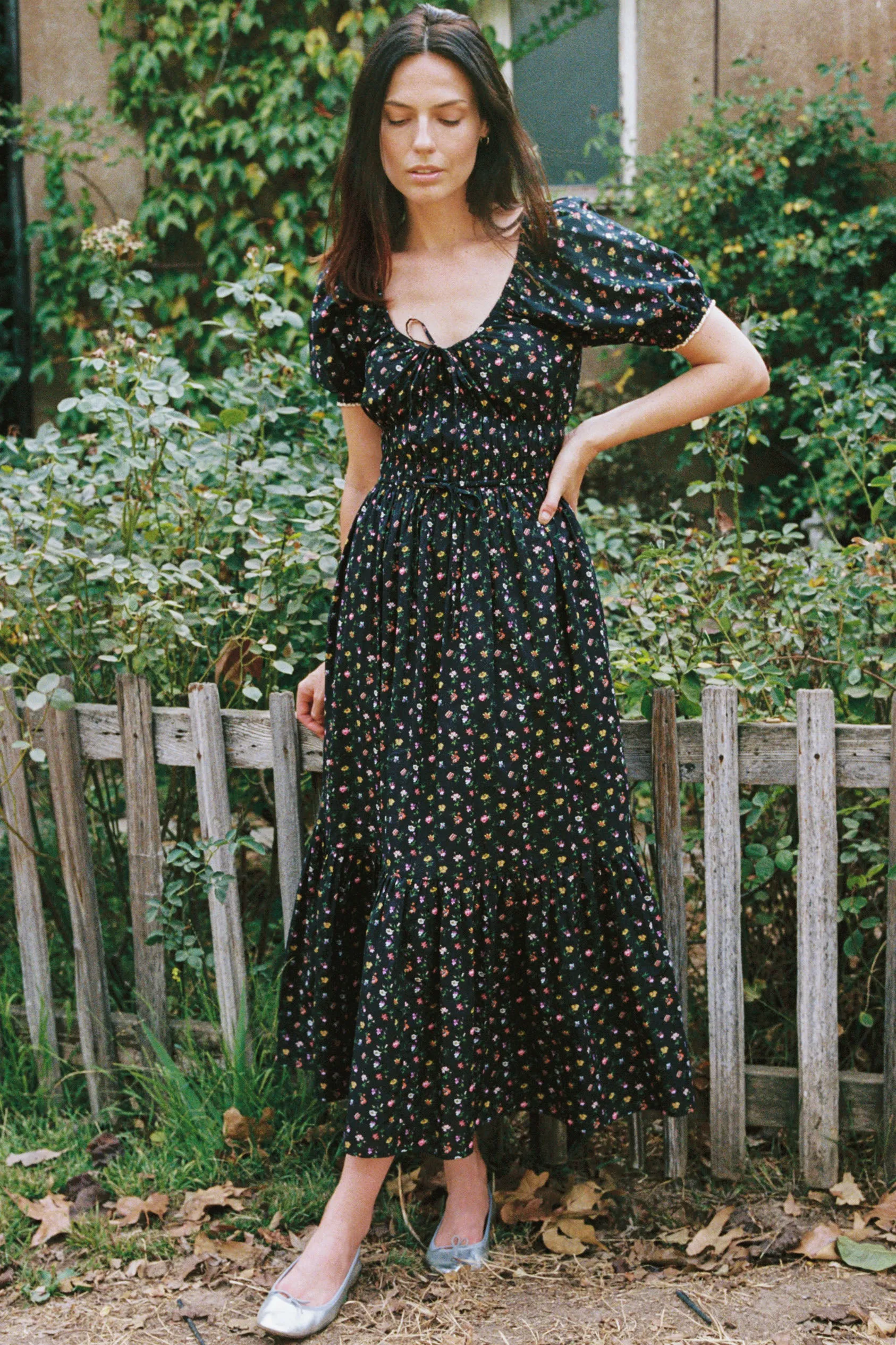 The Brynne Dress | Night Garden sold by Christy Dawn