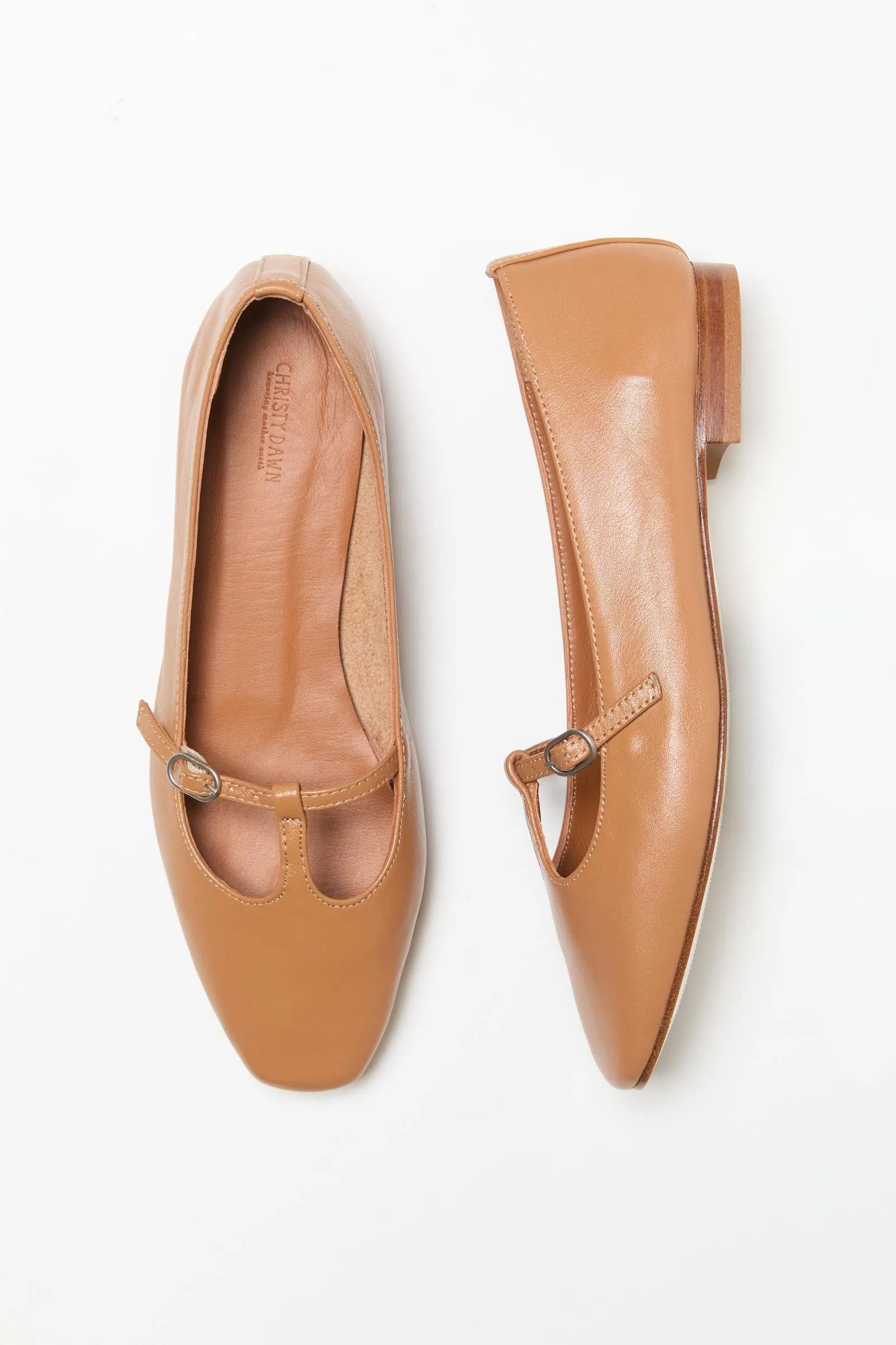 The Ballerina T-Strap | Mandorla sold by Christy Dawn product image thumbnail 4