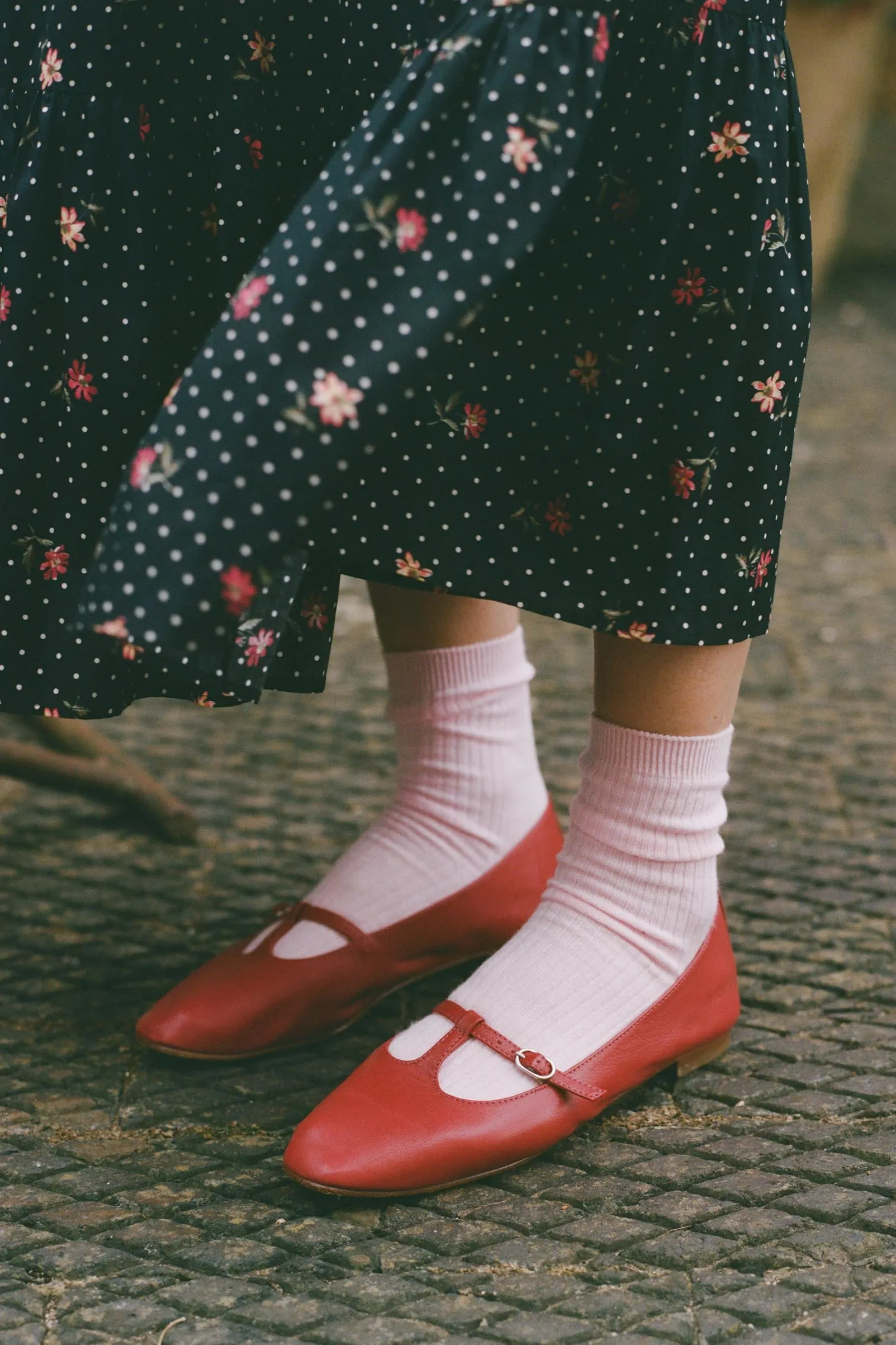 The Ballerina T-Strap | Papavero sold by Christy Dawn