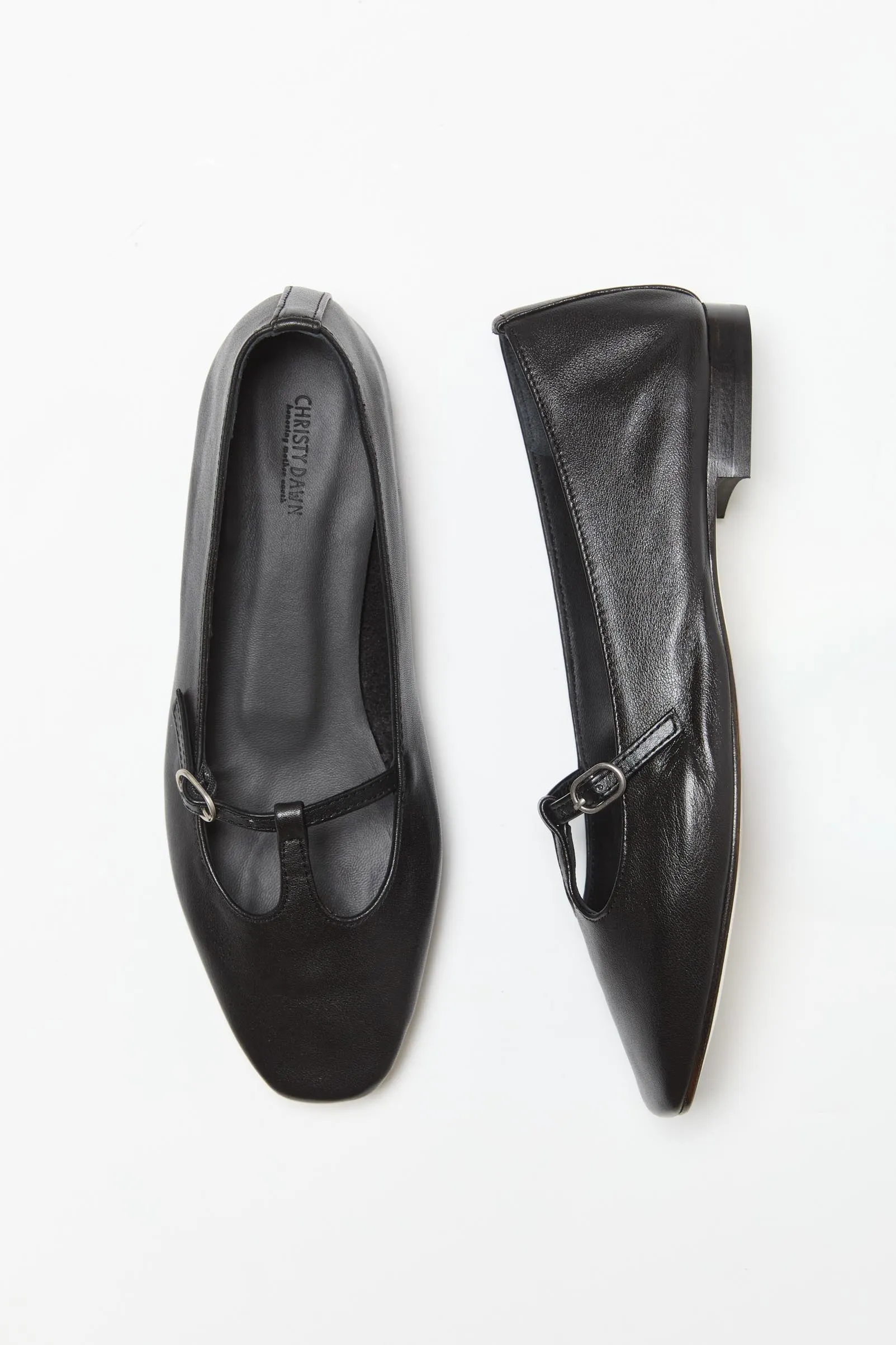 The Ballerina T-Strap| Nero sold by Christy Dawn product image thumbnail 4