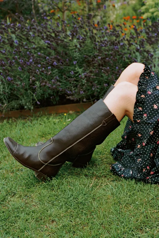 The Yoko Boot | Chocolate sold by Christy Dawn