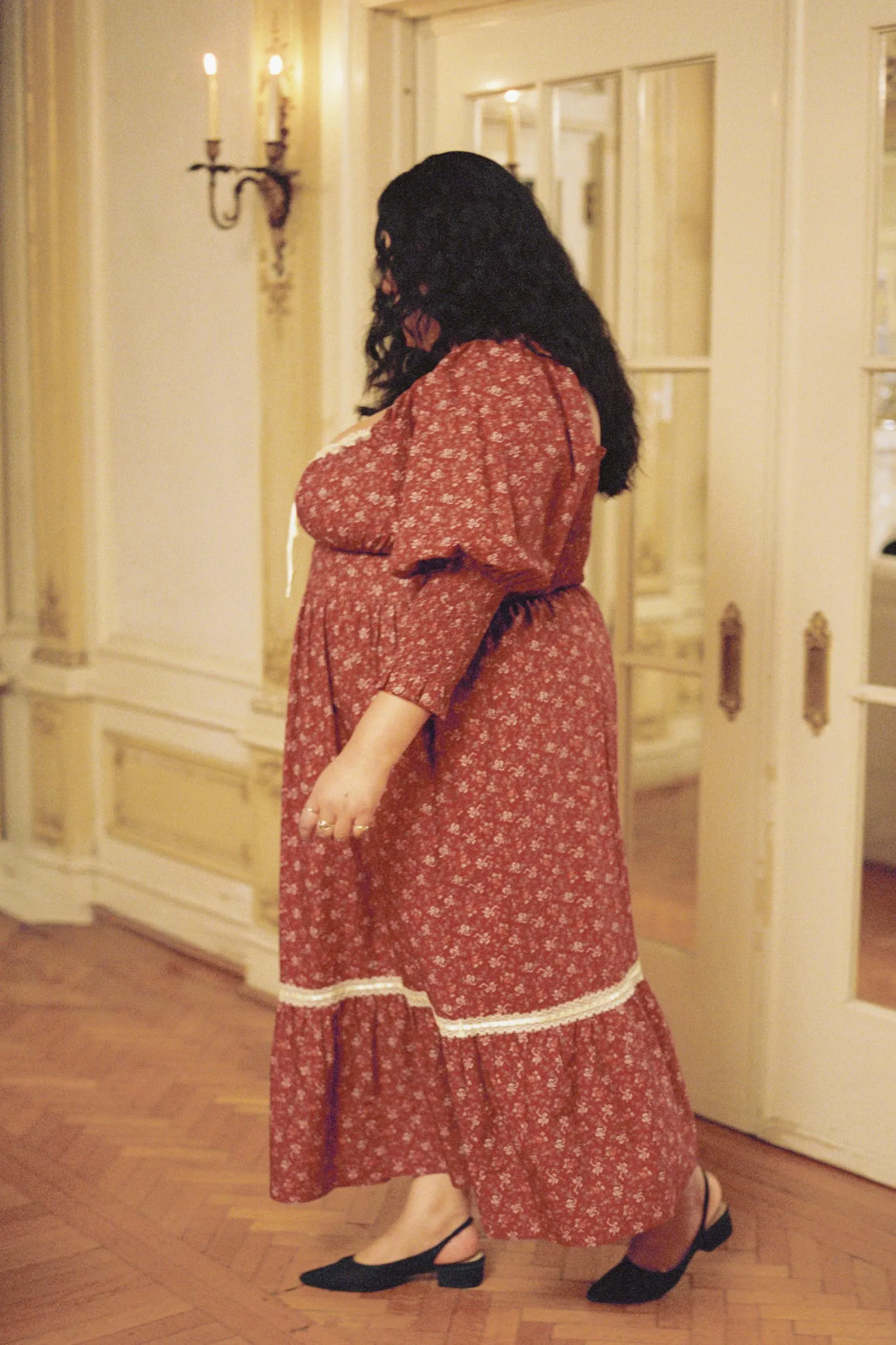 The Candace Dress Extended | Ribbon Rose sold by Christy Dawn product image thumbnail 3