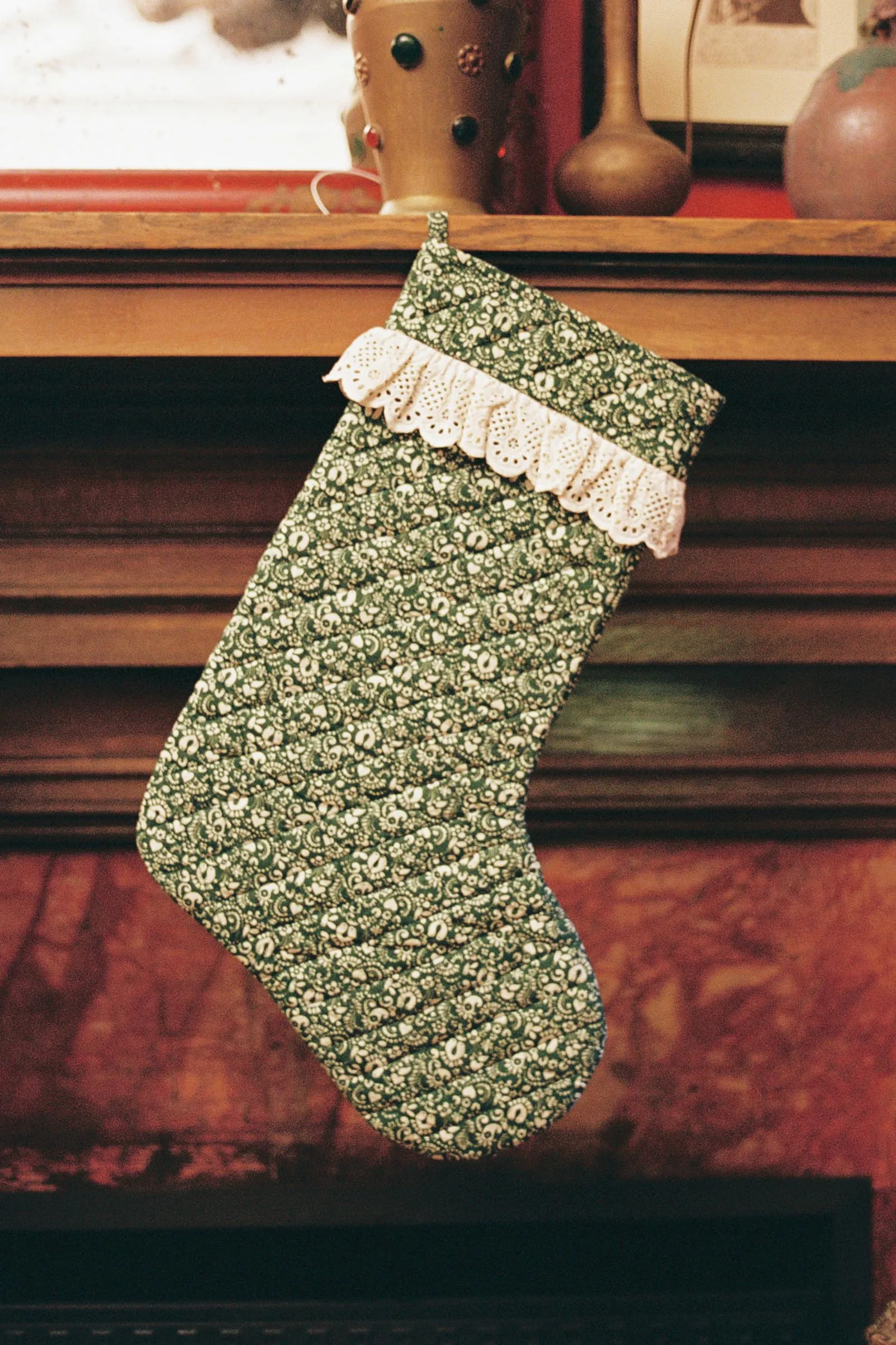 The Holiday Stocking | Lovebird Laurel sold by Christy Dawn