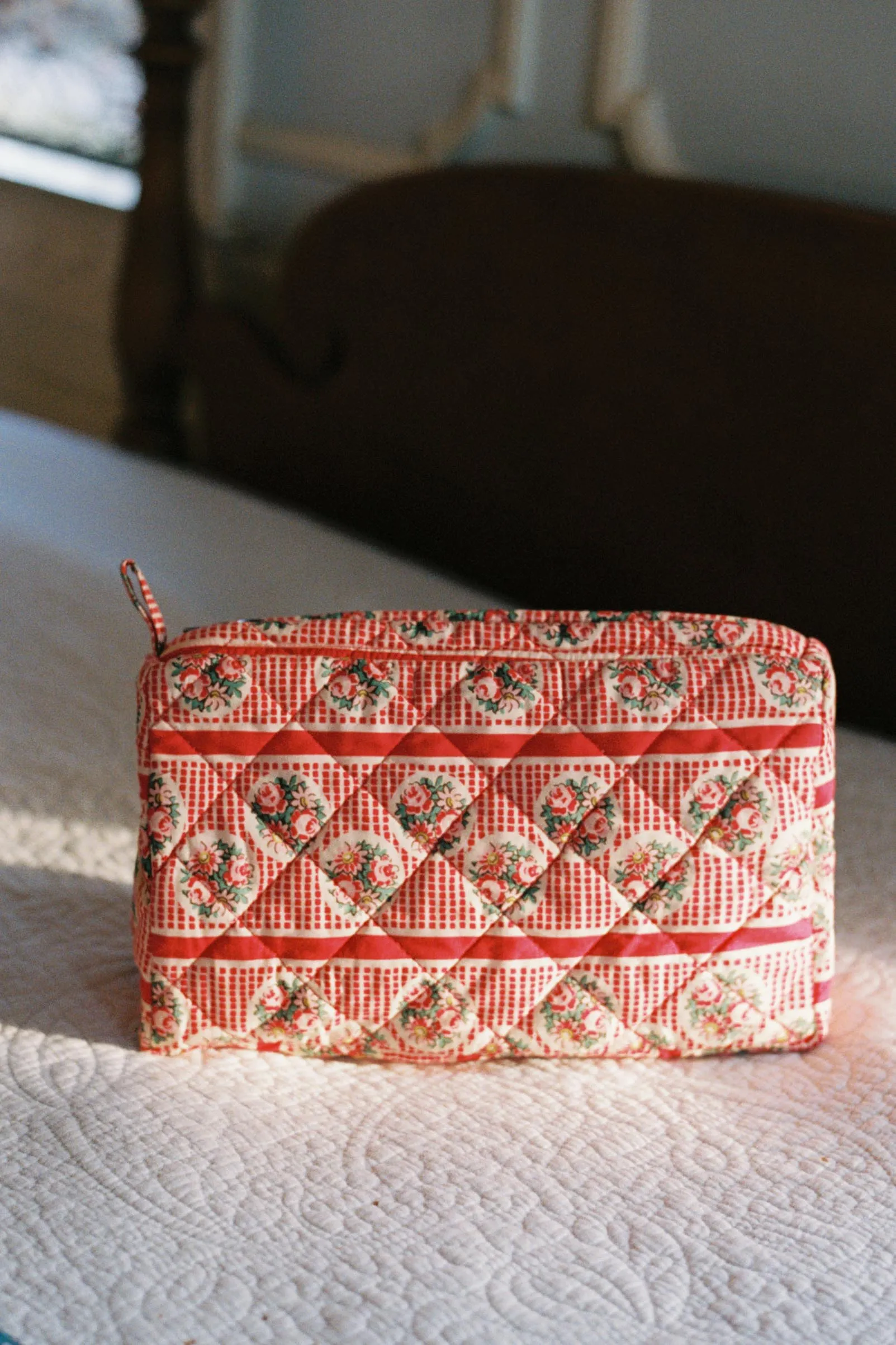 The Quilted Pouch | Carmine Bouquet sold by Christy Dawn