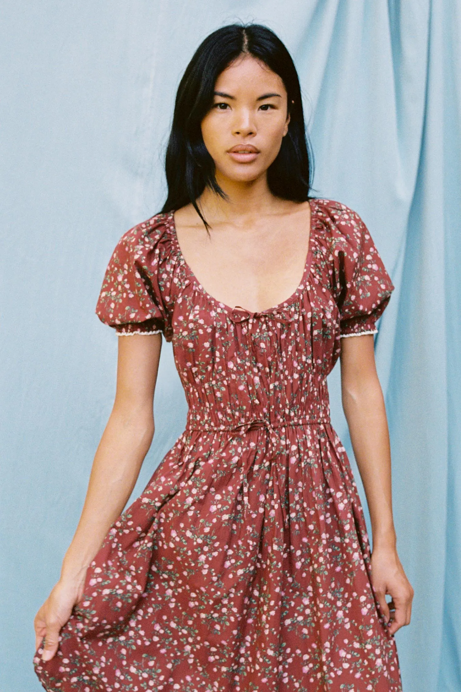 The Brynne Dress Petites | Rouge Rosette sold by Christy Dawn product image thumbnail 5