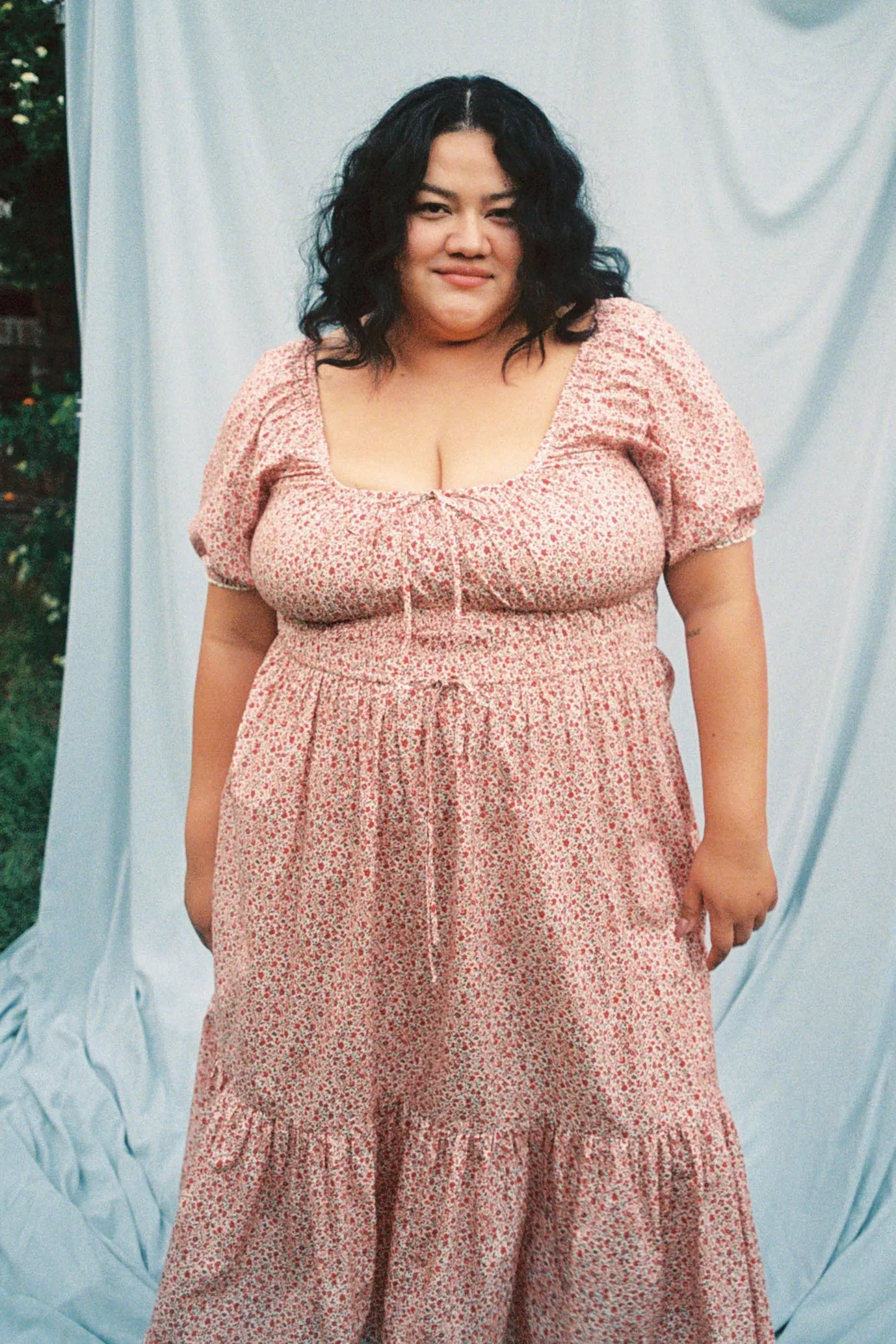 The Brynne Dress Extended | Maroon Calico sold by Christy Dawn product image thumbnail 5