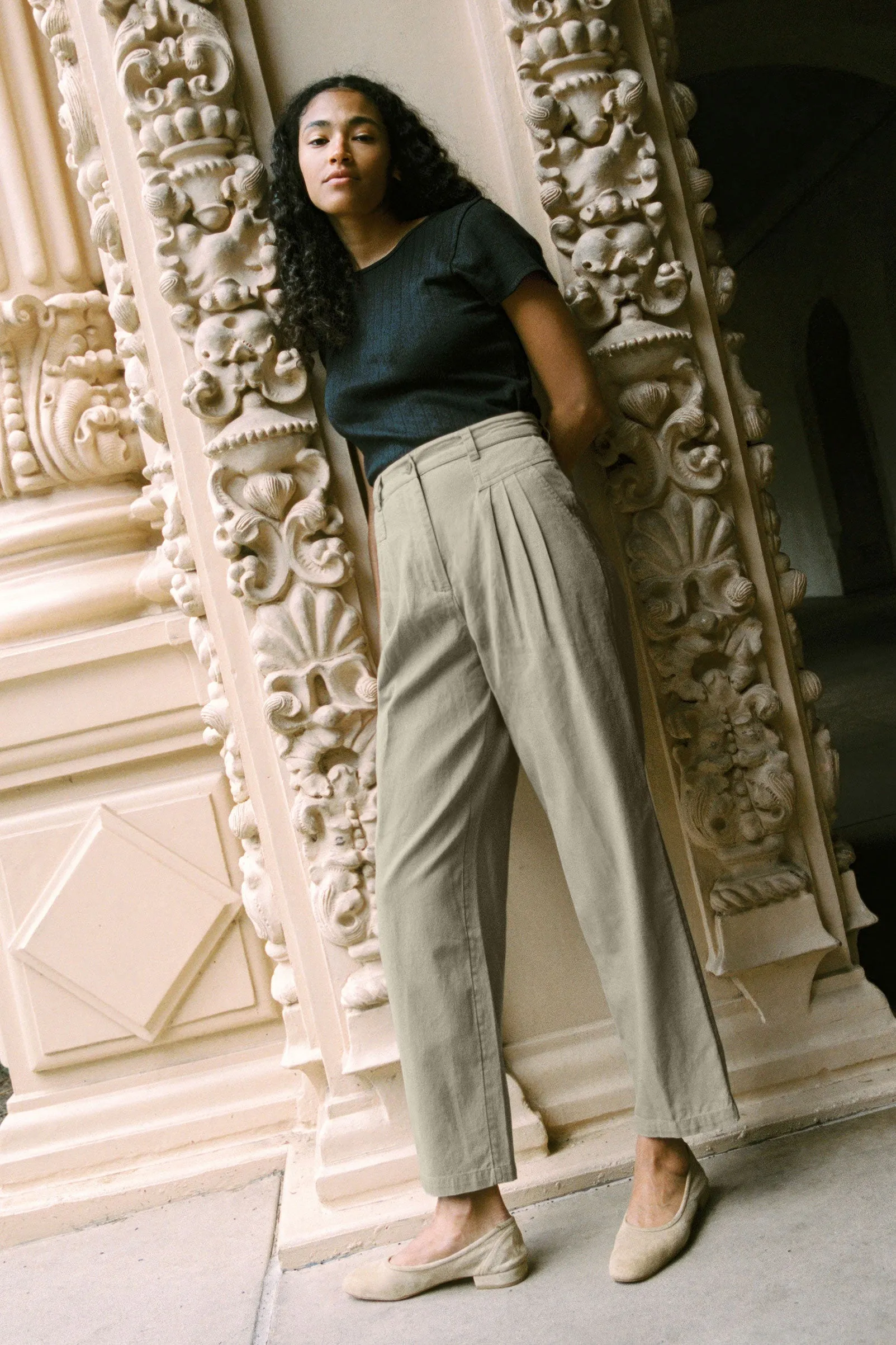 The Judene Pant | Stone sold by Christy Dawn product image thumbnail 2