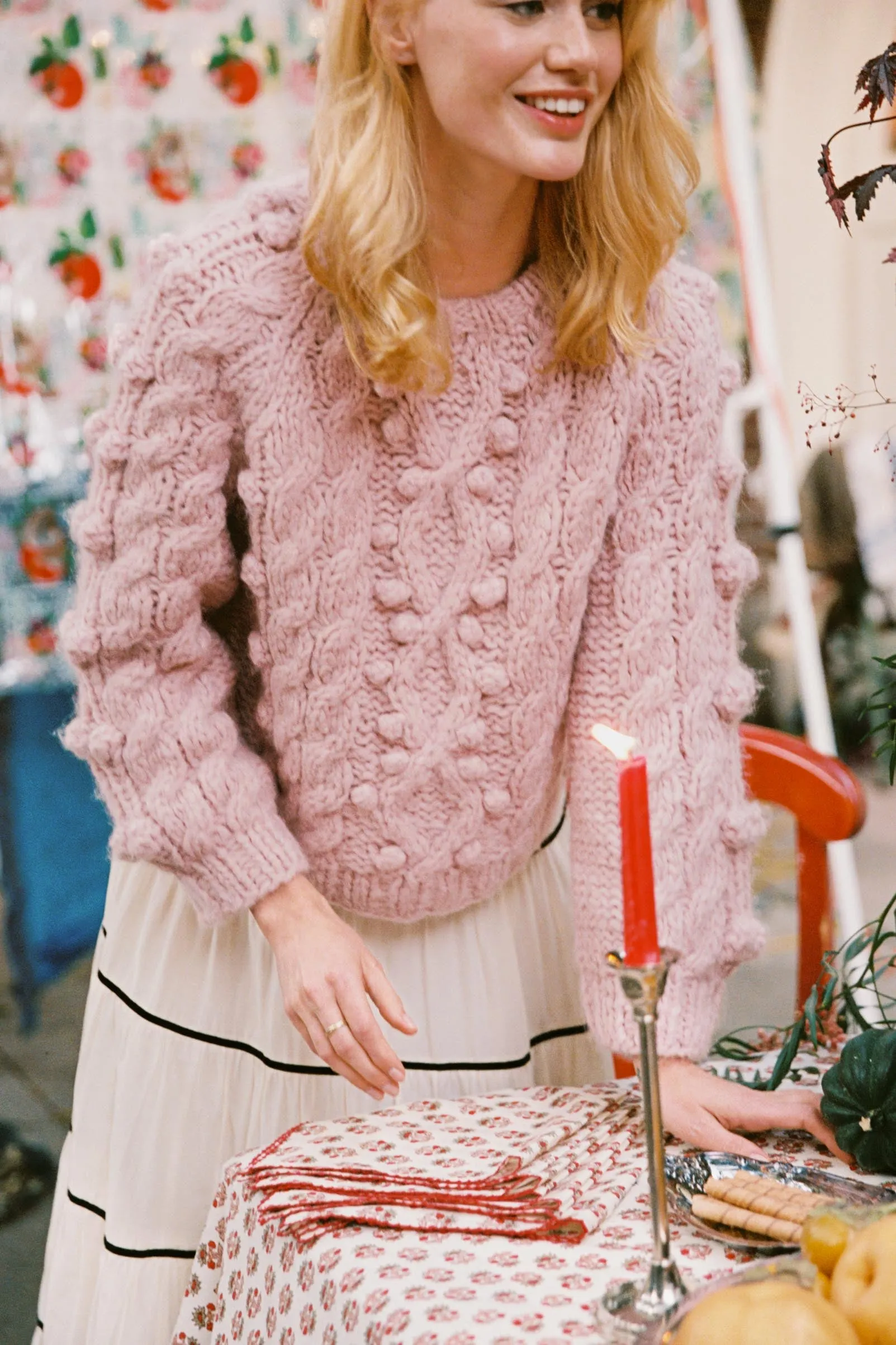 The Ricky Sweater | Dusty Rose sold by Christy Dawn product image thumbnail 3