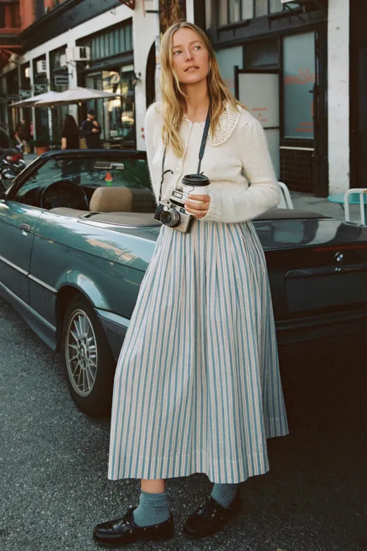 The Xander Skirt | Antique Stripe made by Christy Dawn