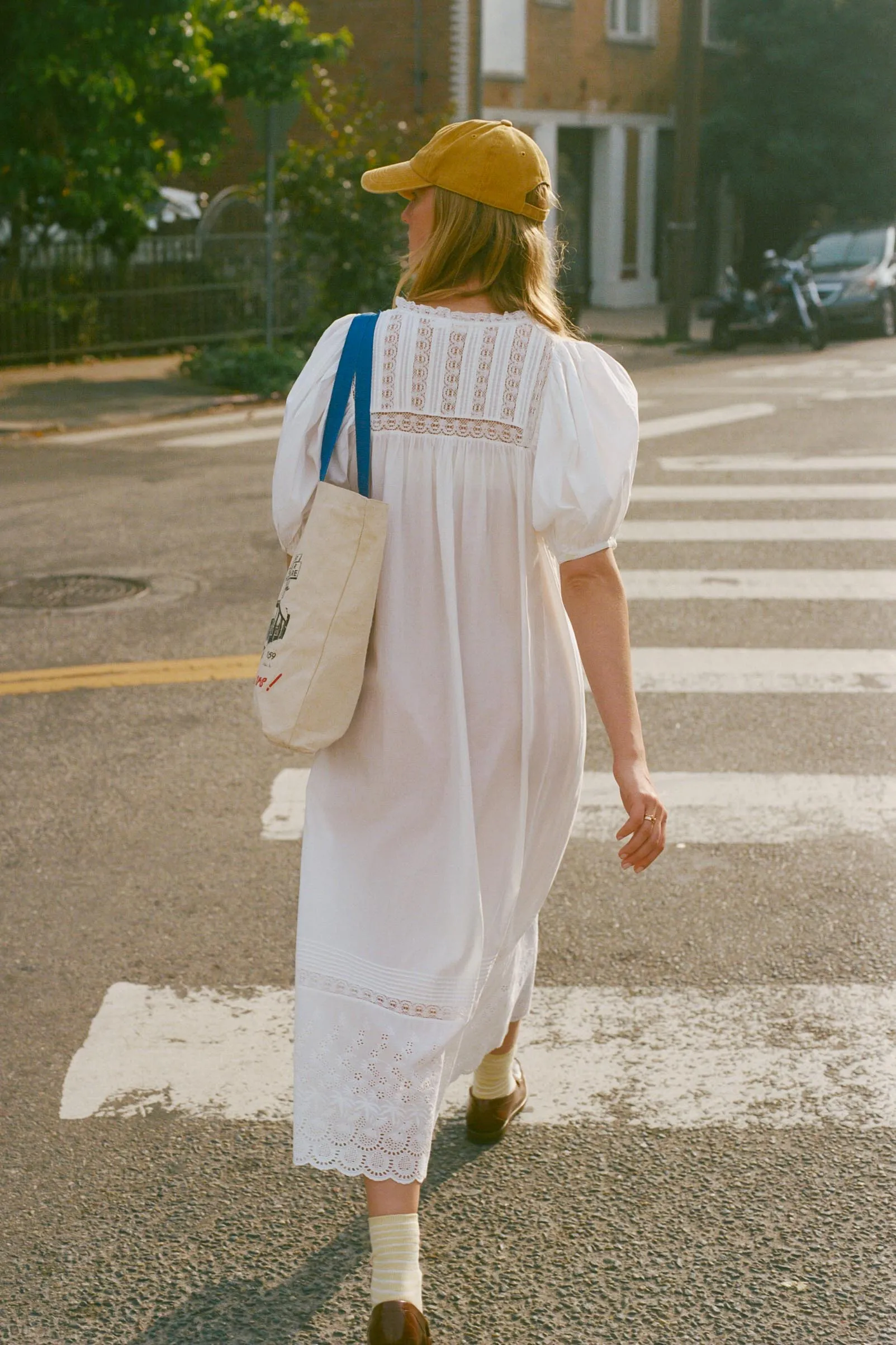The Simoneta Dress | Alabaster sold by Christy Dawn product image thumbnail 4