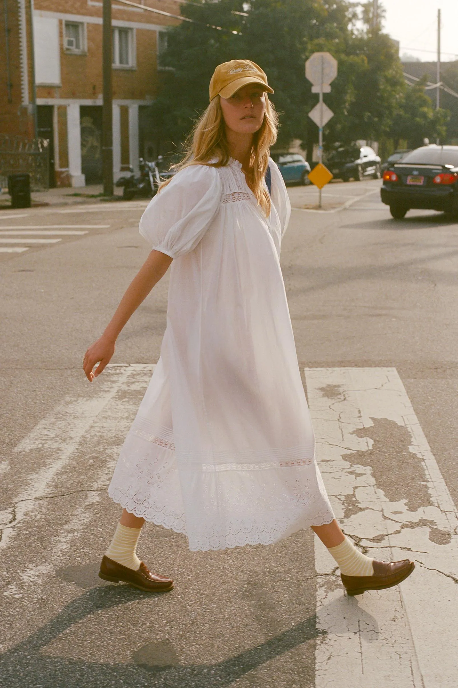 The Simoneta Dress | Alabaster sold by Christy Dawn product image thumbnail 5