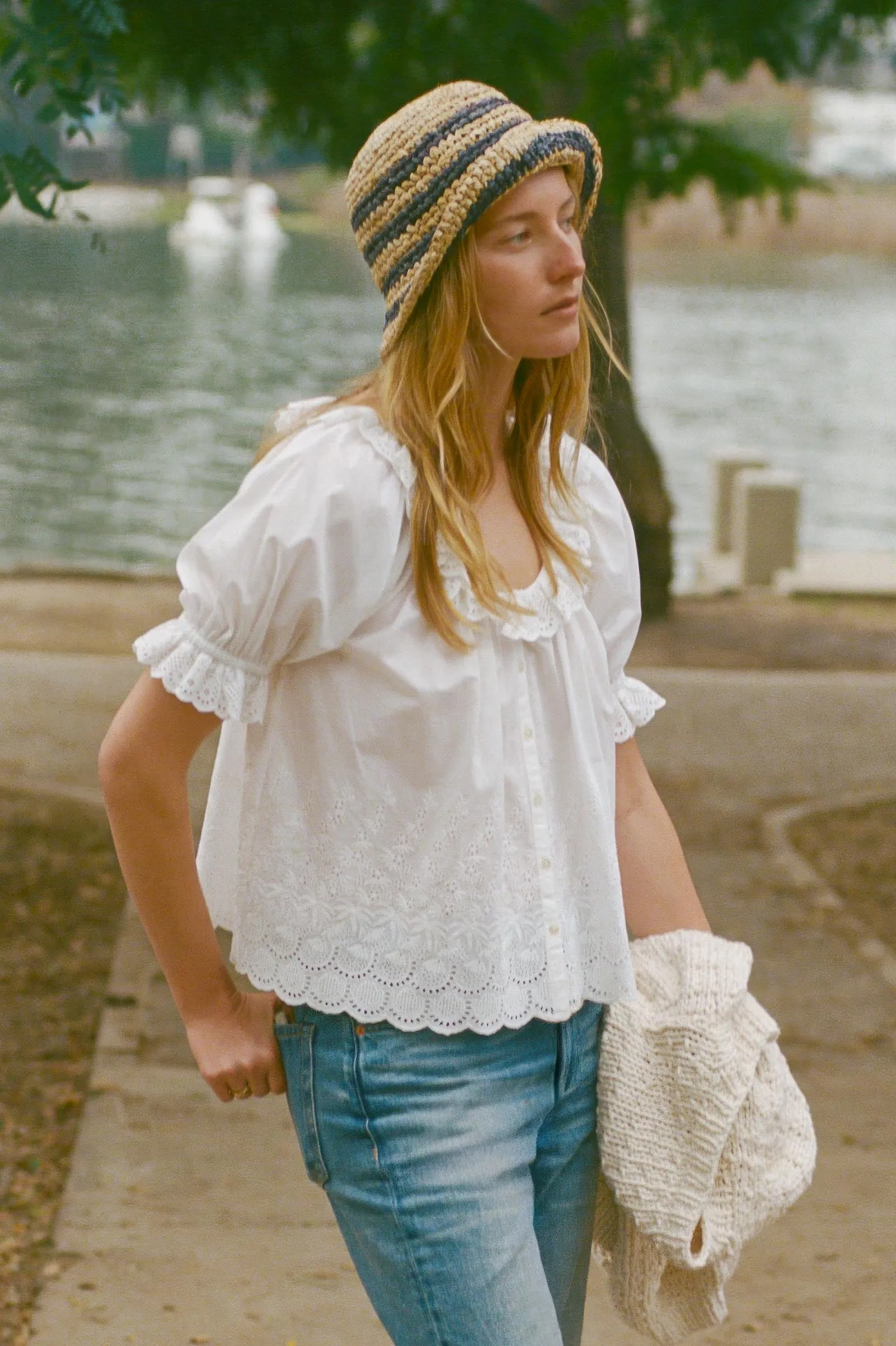 The Valentina Blouse | Alabaster sold by Christy Dawn product image thumbnail 2