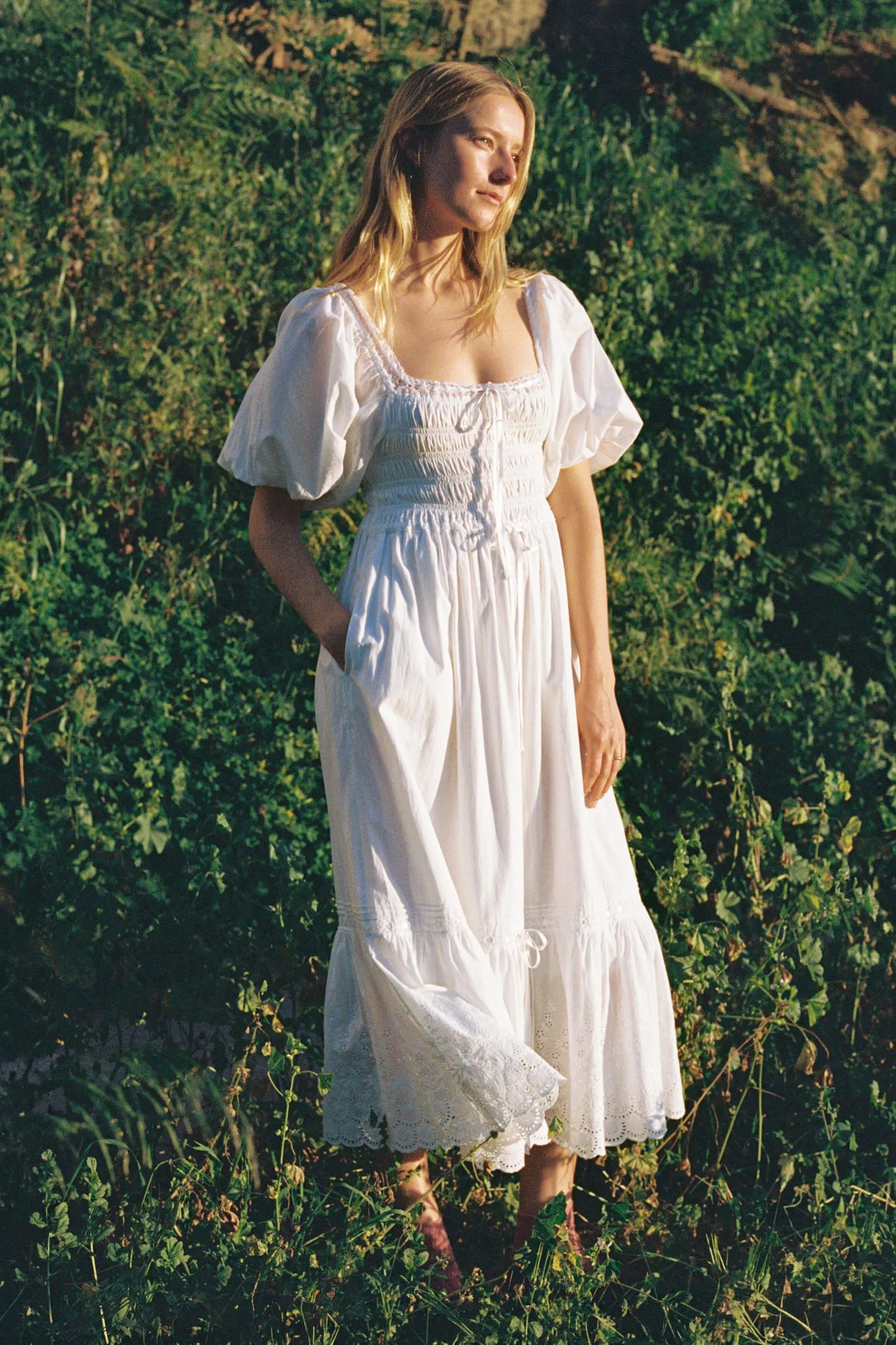 The Ricarda Dress Petites | Alabaster sold by Christy Dawn product image thumbnail 3