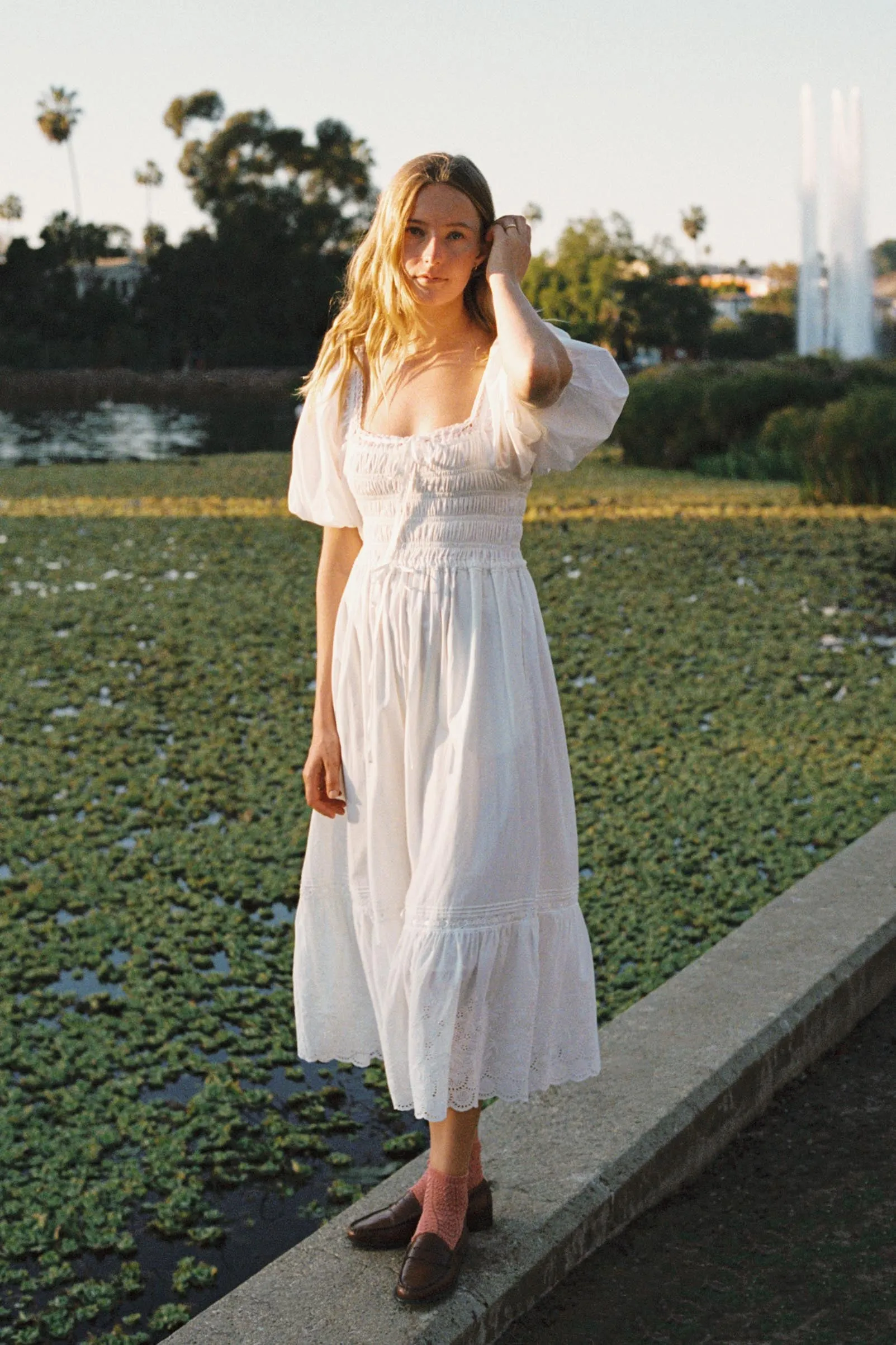 The Ricarda Dress | Alabaster sold by Christy Dawn