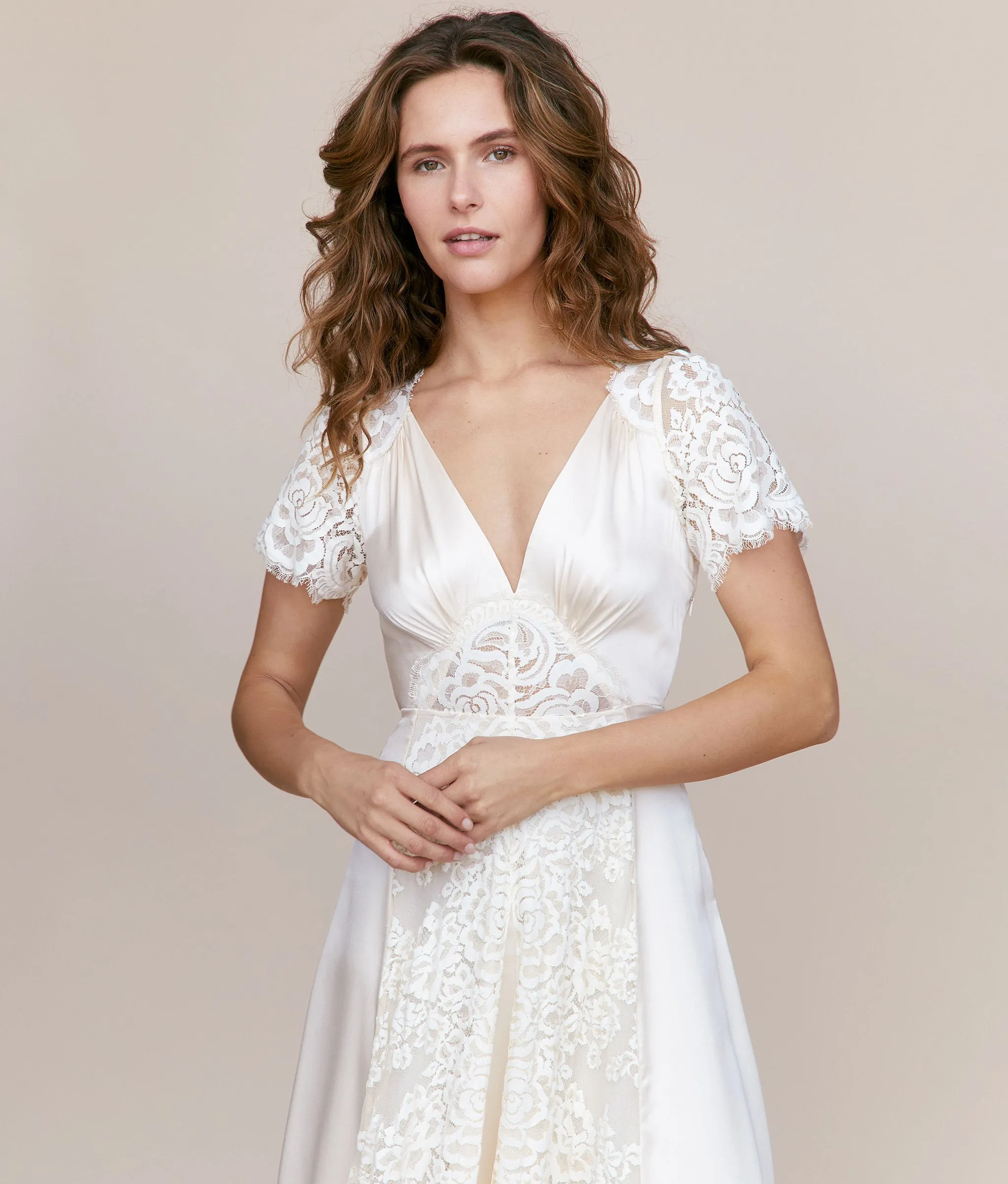 The Fitzgerald Dress | Pearl Silk sold by Christy Dawn product image thumbnail 5