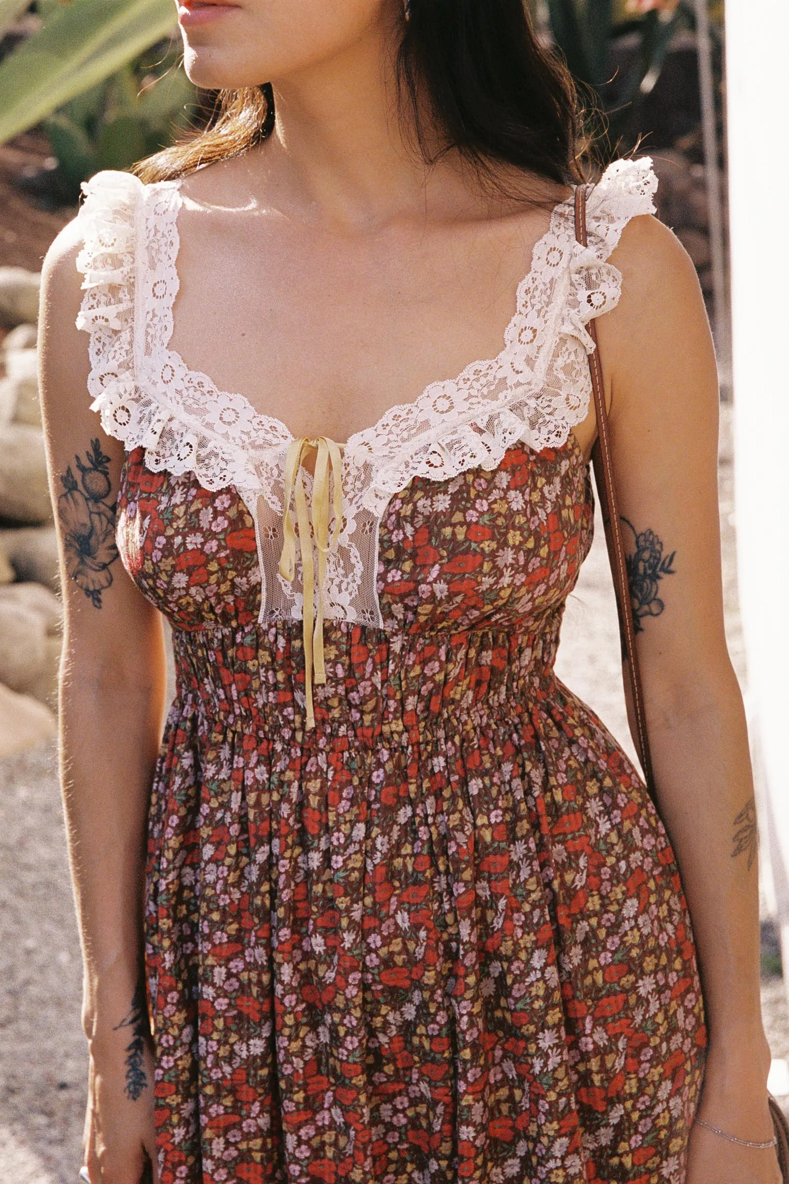 The Lysandra Dress | Carmine Flanders Poppy sold by Christy Dawn