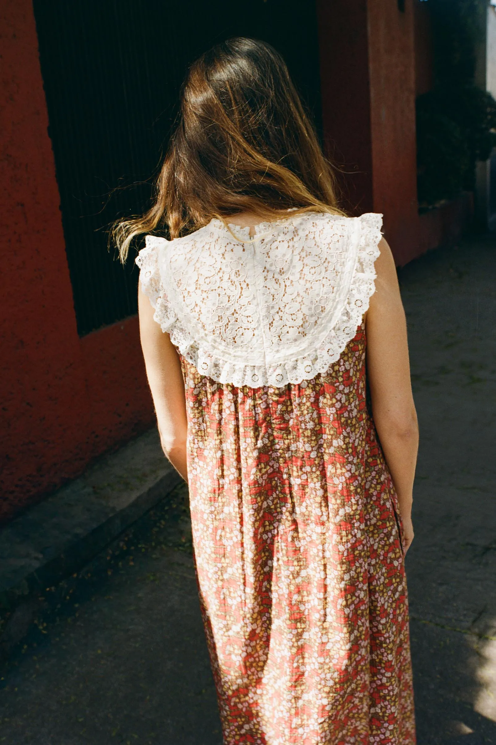 The Holly Dress | Carmine Flanders Poppy sold by Christy Dawn product image thumbnail 3