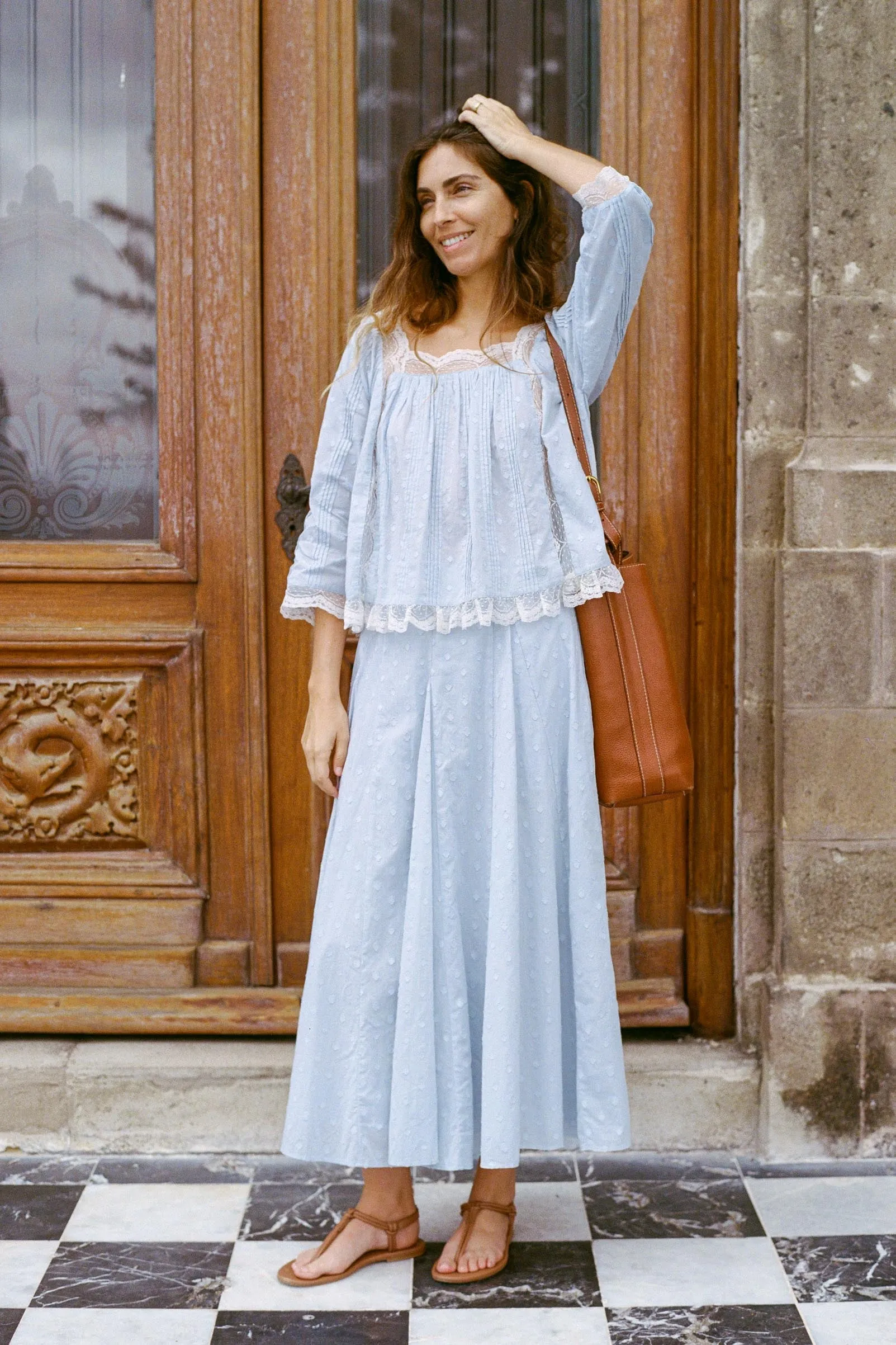 The Pippa Skirt | Mist sold by Christy Dawn product image thumbnail 2