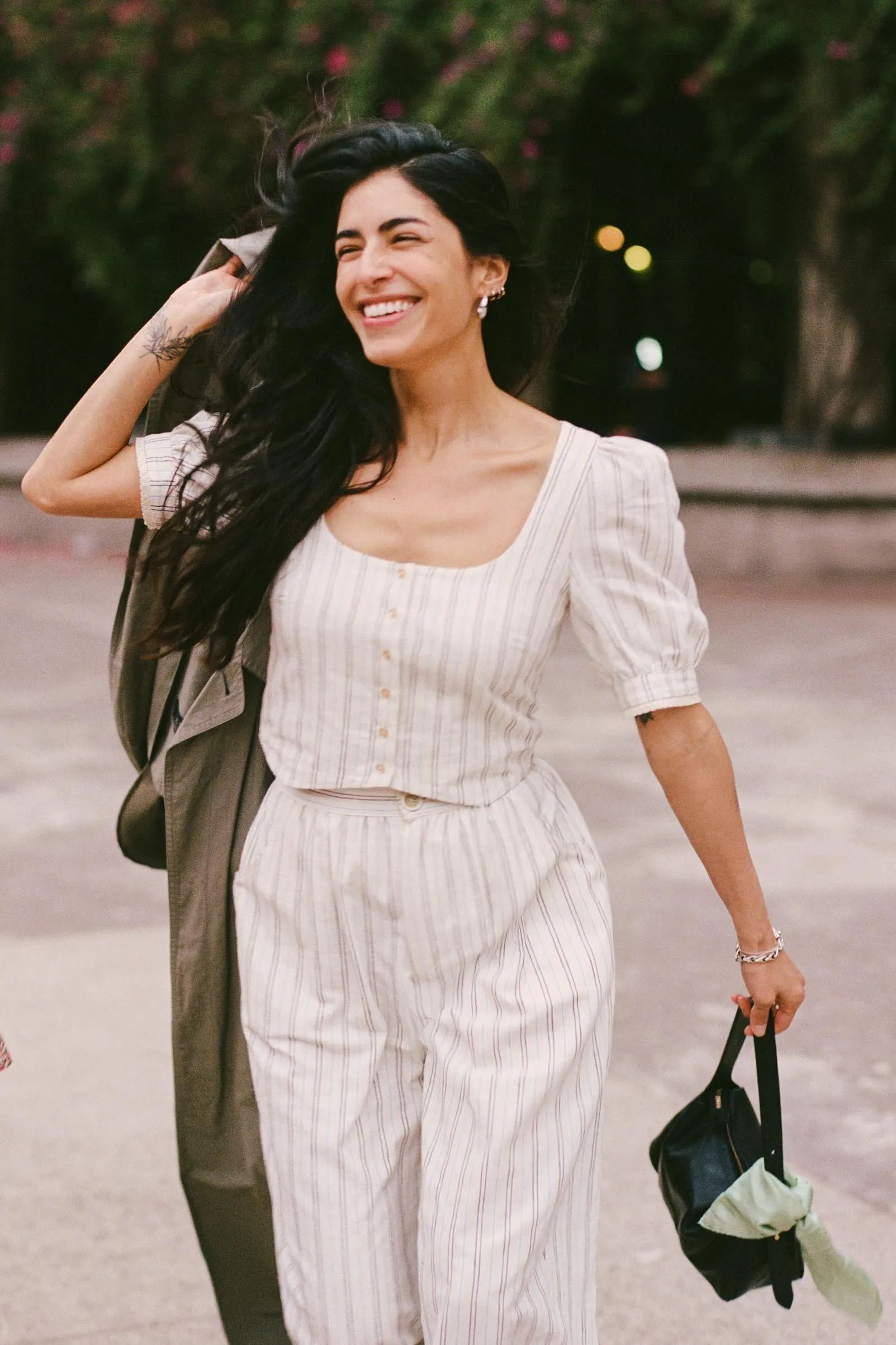 The Fannee Blouse | Dusk Stripe sold by Christy Dawn product image thumbnail 3