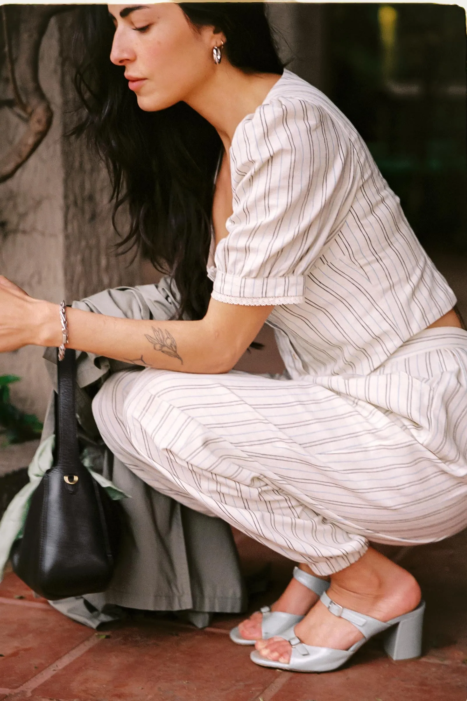 The Fannee Blouse | Dusk Stripe sold by Christy Dawn product image thumbnail 4