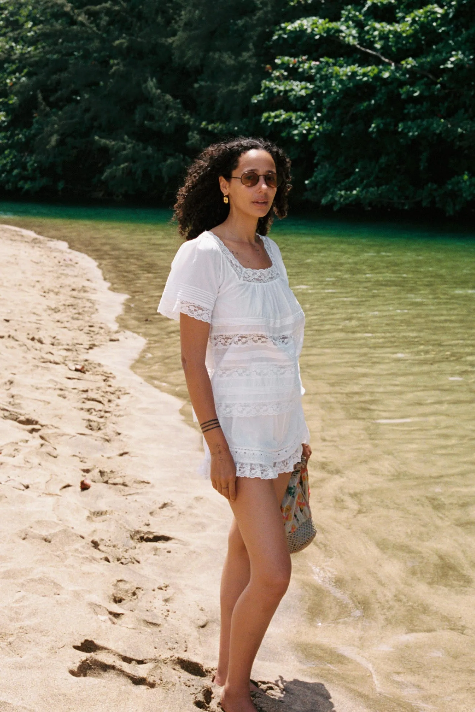 The Marlene Top | Alabaster sold by Christy Dawn product image thumbnail 4