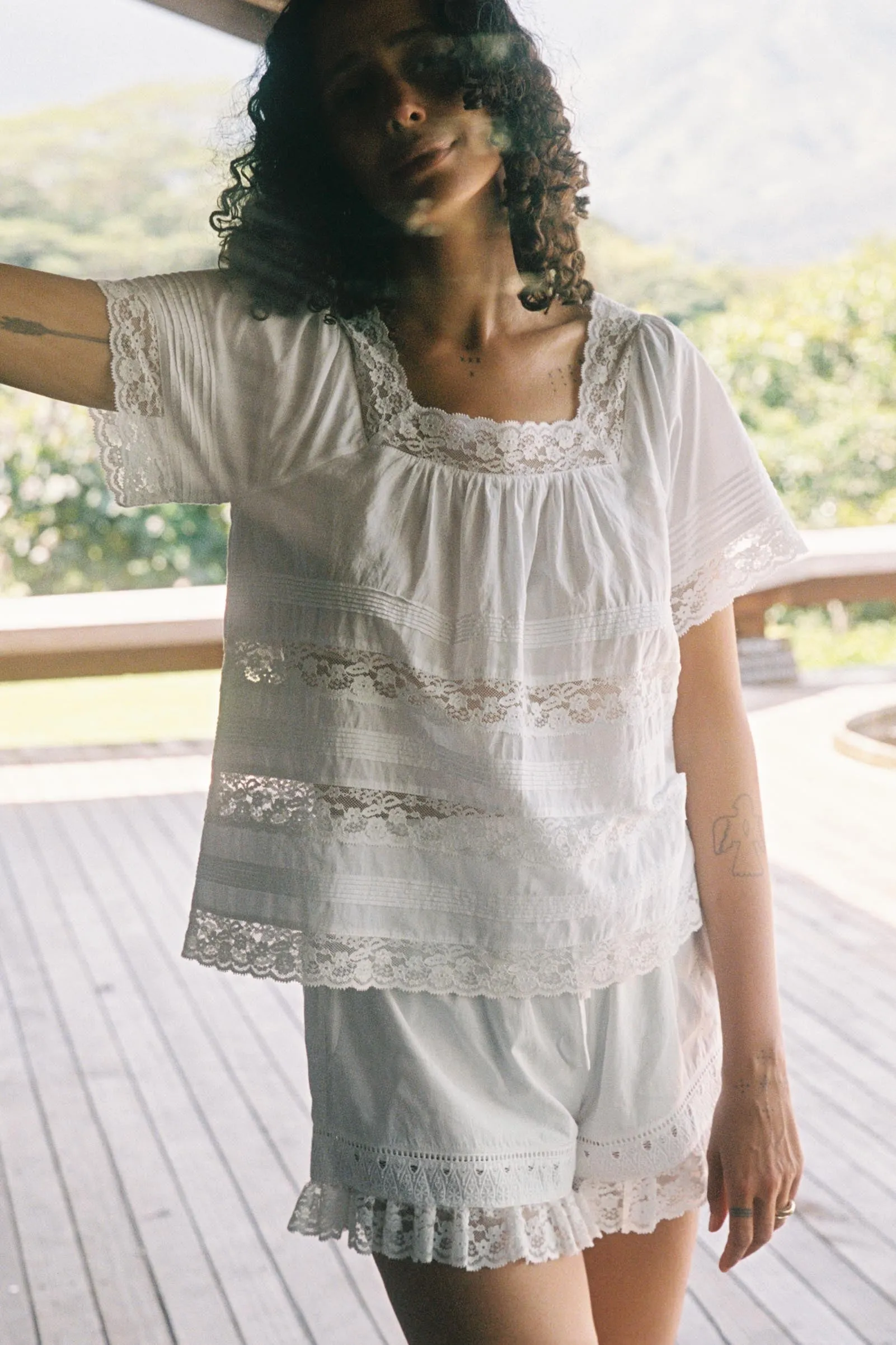 The Marlene Top | Alabaster sold by Christy Dawn product image thumbnail 5