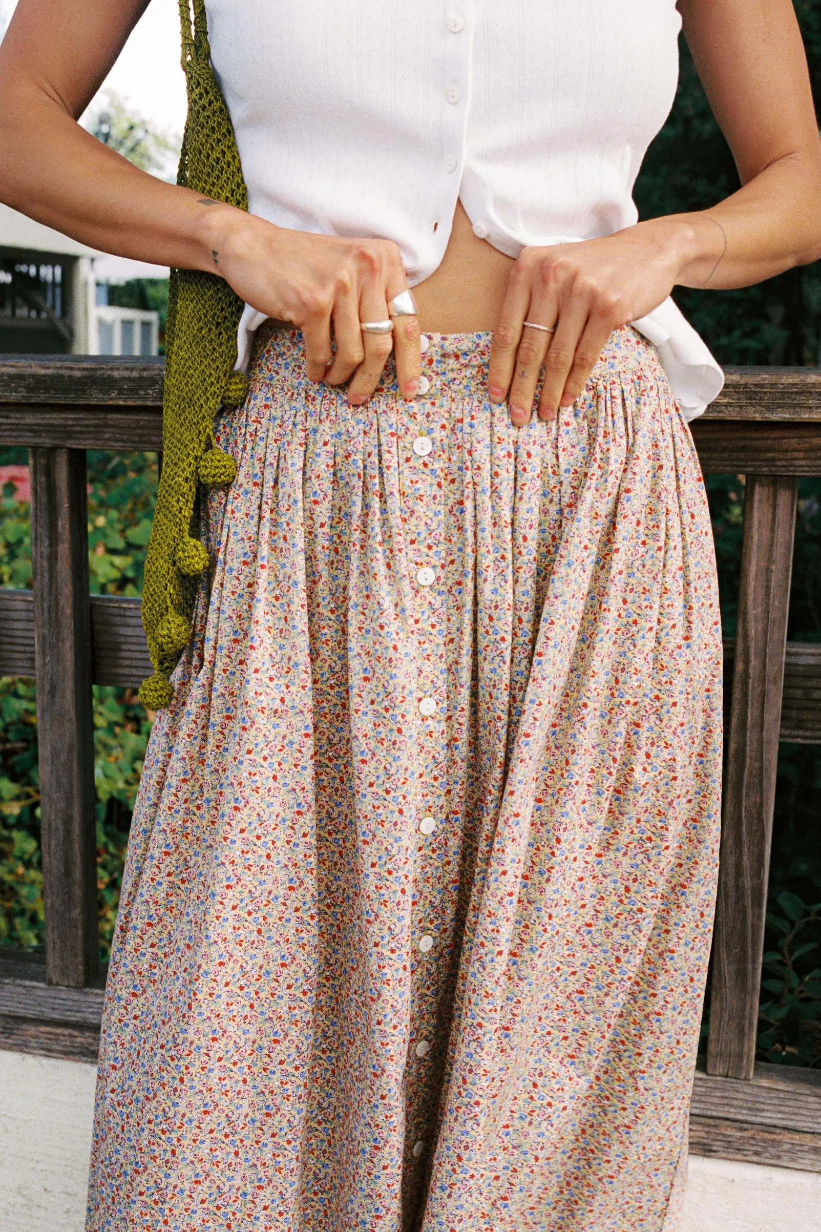 The Tabitha Skirt | Chamomile Rose Cluster sold by Christy Dawn product image thumbnail 3