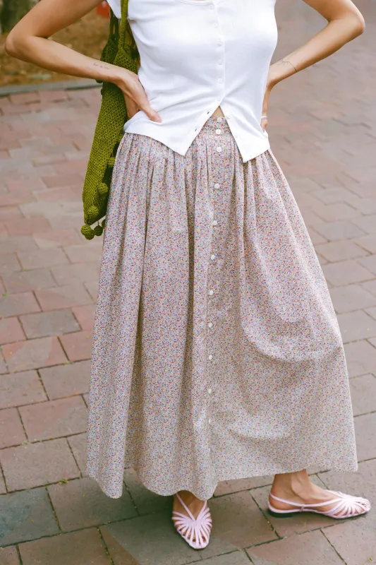 The Tabitha Skirt | Chamomile Rose Cluster made by Christy Dawn