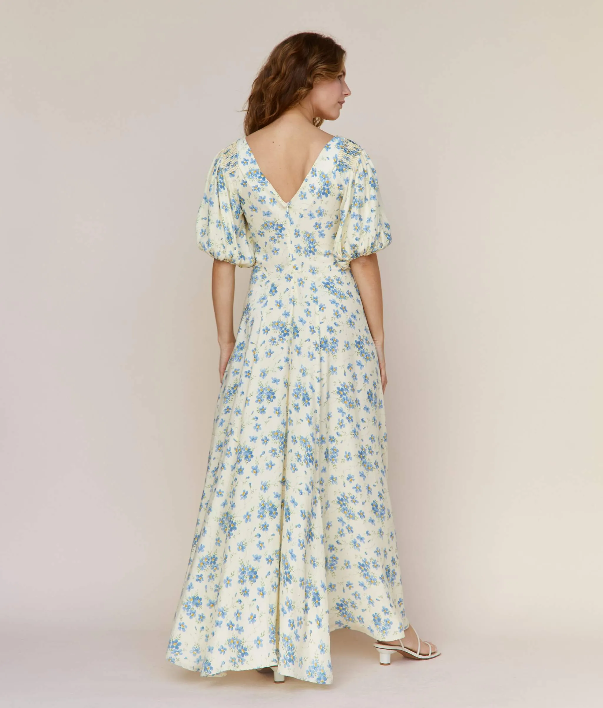 The Honey Dress | Lilies in Bloom Silk sold by Christy Dawn product image thumbnail 5