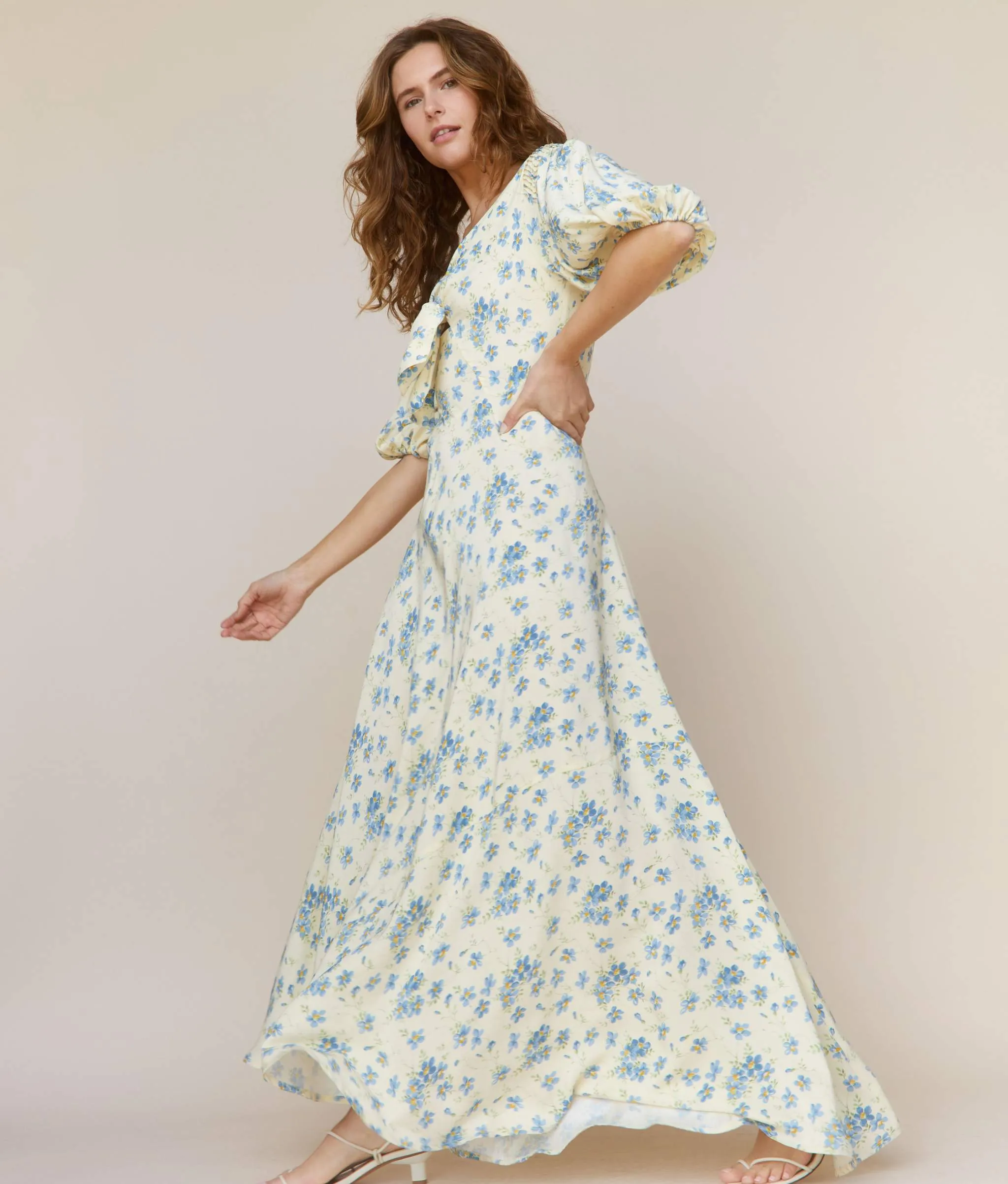 The Honey Dress | Lilies in Bloom Silk sold by Christy Dawn product image thumbnail 3