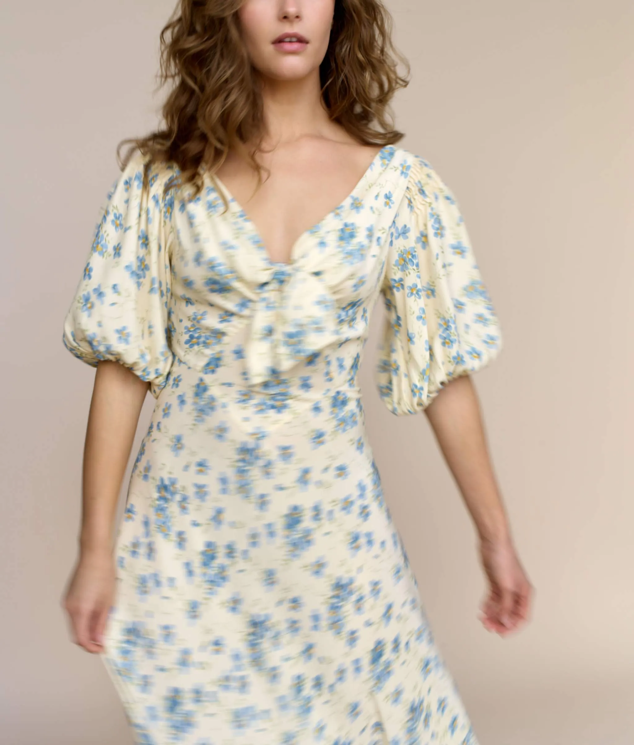 The Honey Dress | Lilies in Bloom Silk sold by Christy Dawn product image thumbnail 2