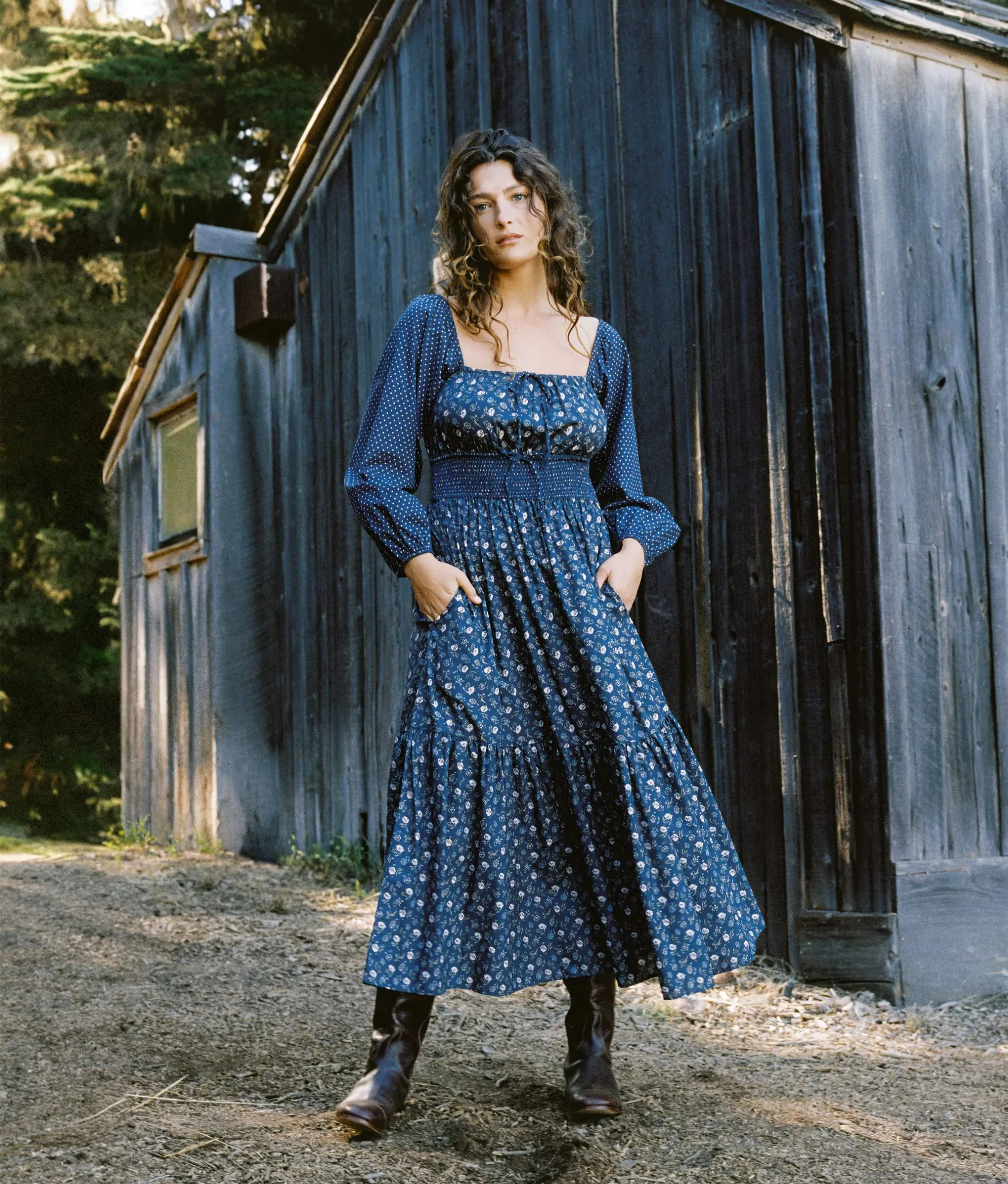 The Jennica Dress | Oat Straw Blue sold by Christy Dawn product image thumbnail 2