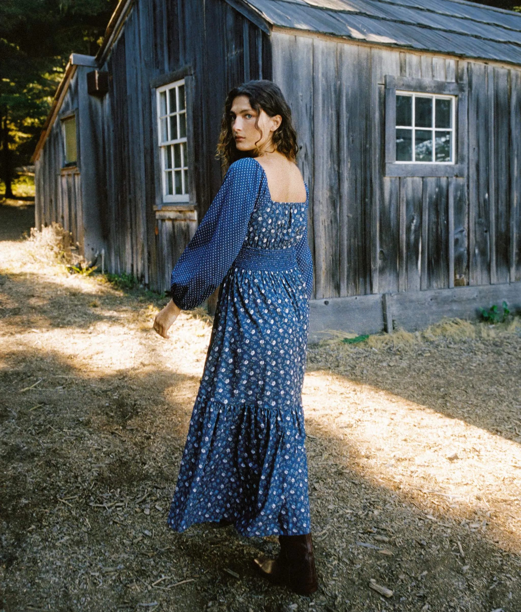 The Jennica Dress | Oat Straw Blue sold by Christy Dawn product image thumbnail 4