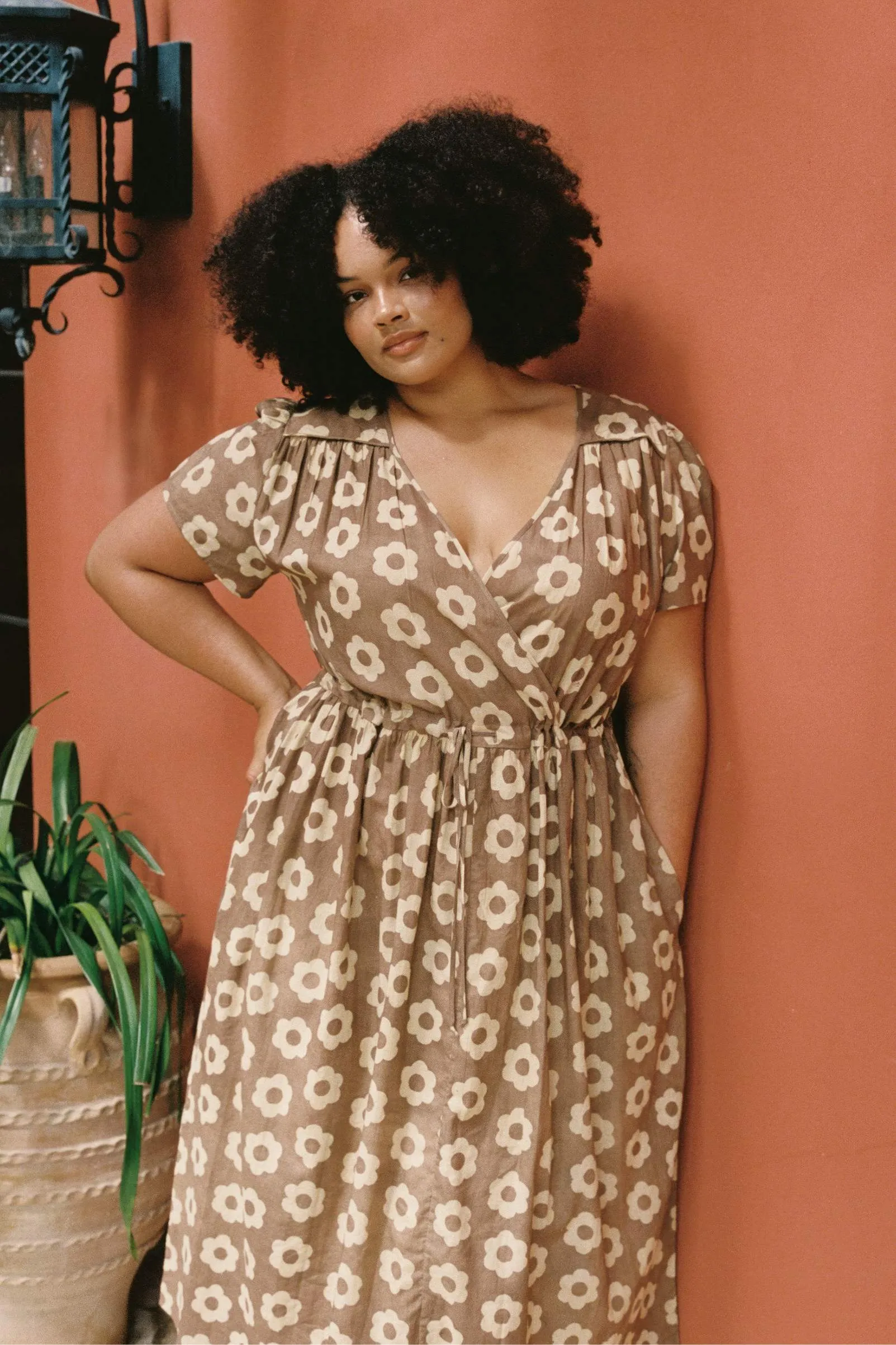 The Dawn Dress Extended | Mocha Daisy sold by Christy Dawn