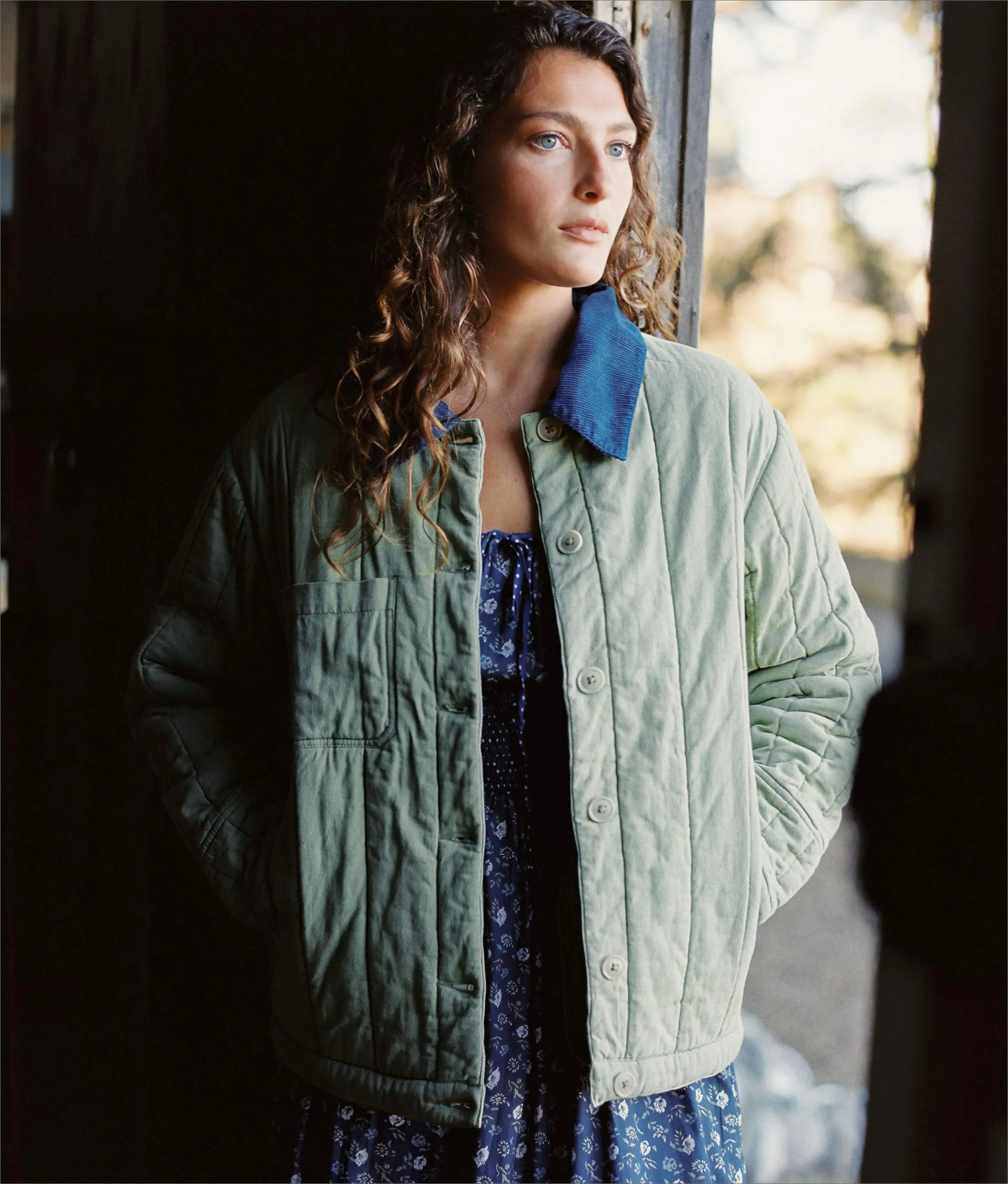 The Duncan Jacket | Olive sold by Christy Dawn product image thumbnail 3