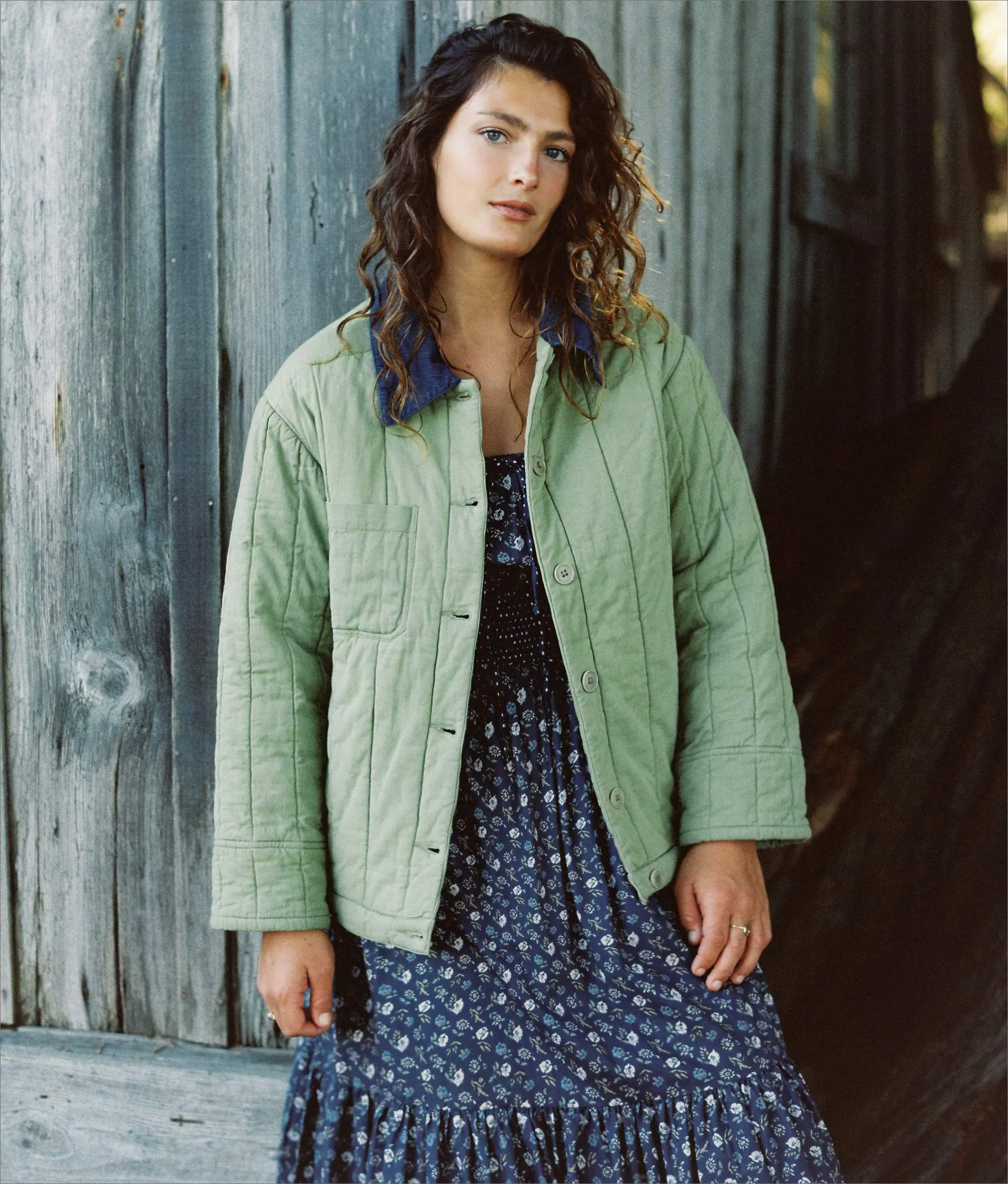 The Duncan Jacket | Olive sold by Christy Dawn product image thumbnail 4