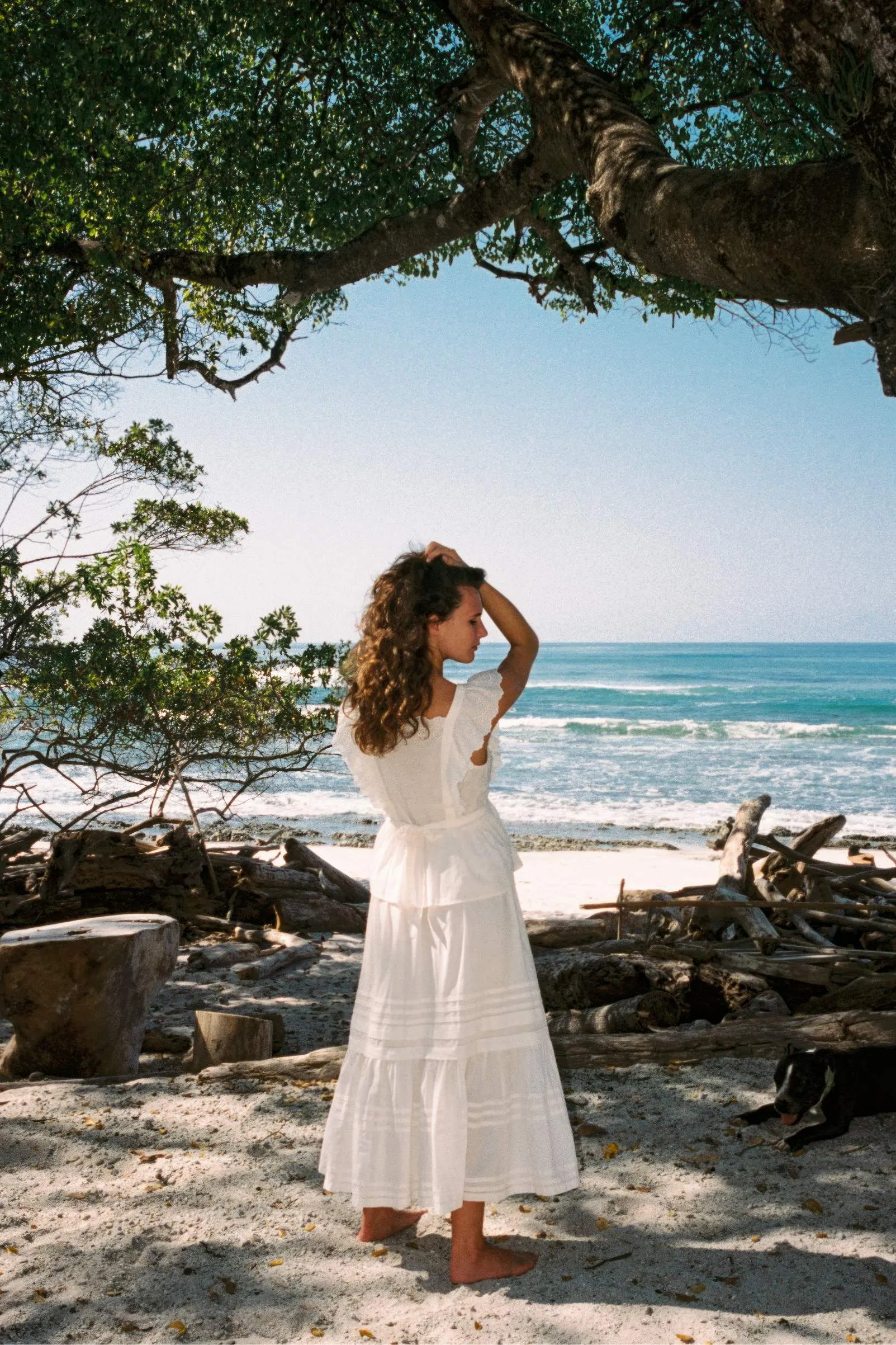 The Gianni Blouse | Pearl sold by Christy Dawn product image thumbnail 5